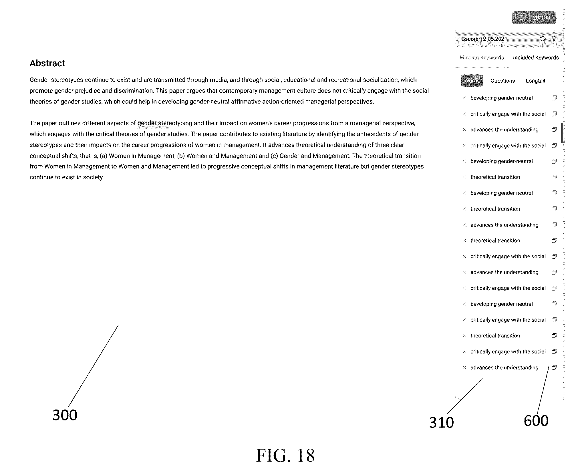 Patent US12174905 Figure 18 – Systems, devices, and methods for search engine optimization