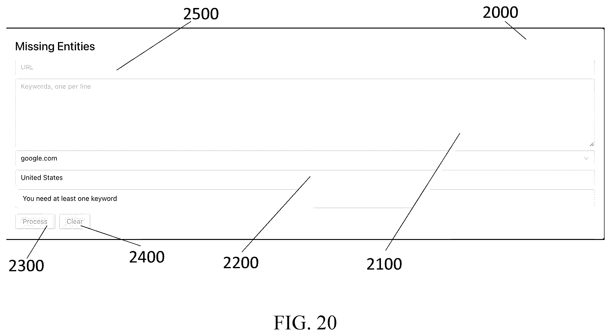Patent US12174905 Figure 20 – Systems, devices, and methods for search engine optimization