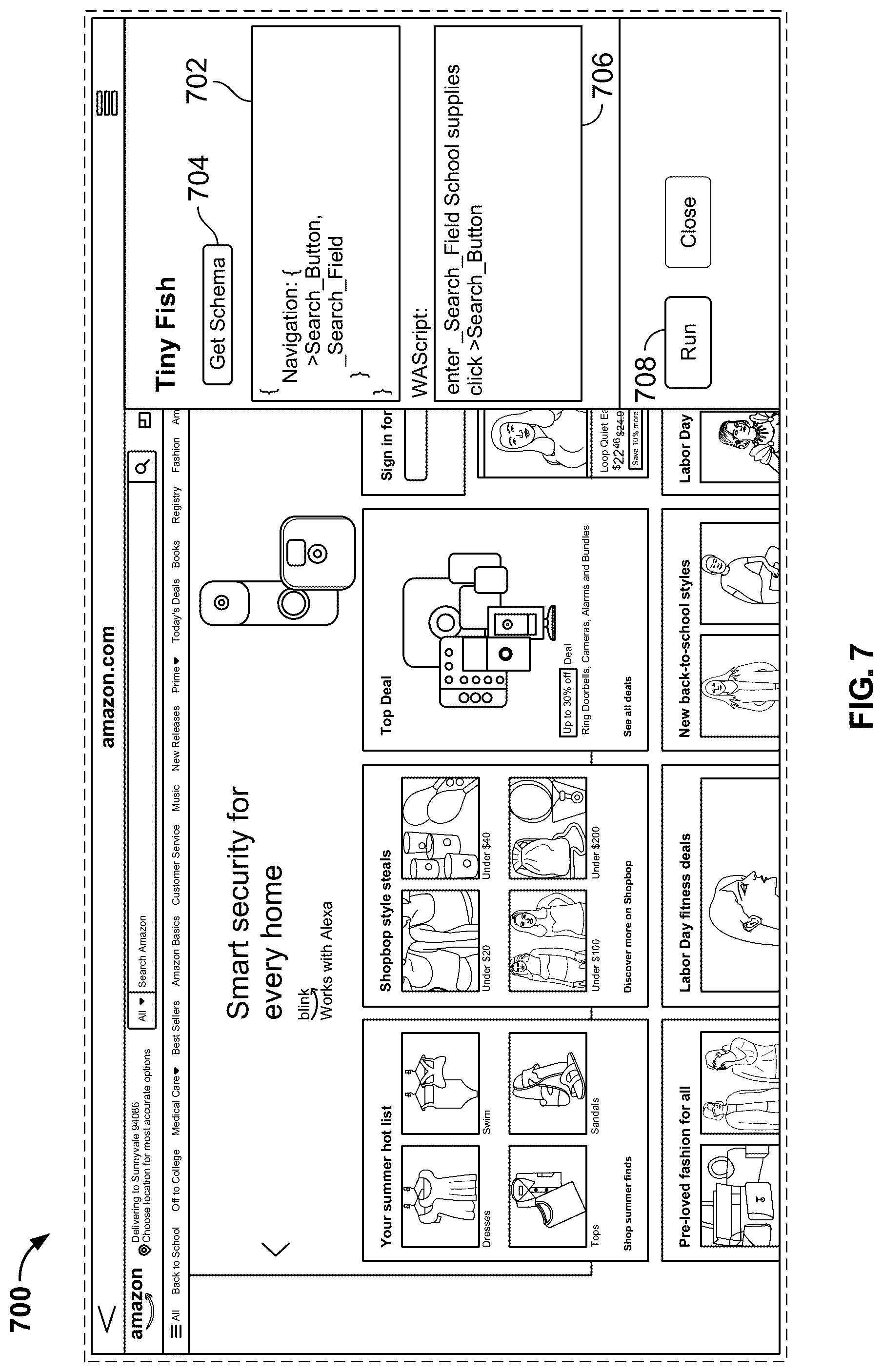 Patent US12174906 Figure 6 – Utilizing a query response to automate a task associated with a webpage