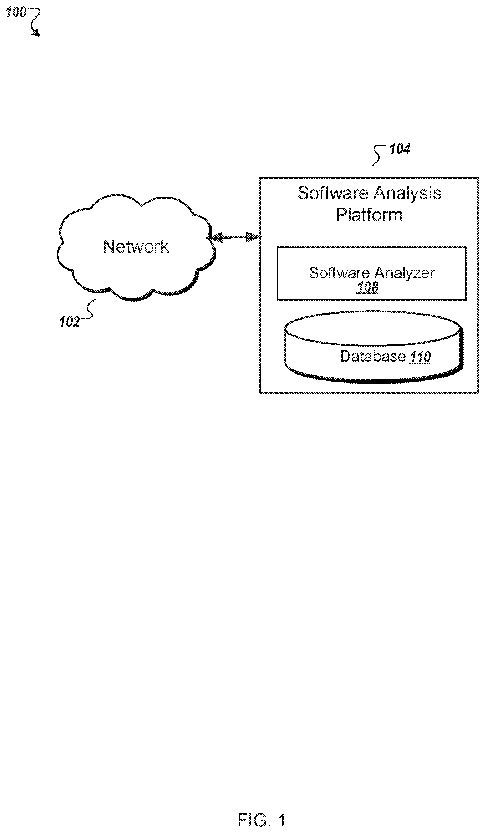 Patent US12174965 Figure 1 – Identifying application program interface use in a binary code