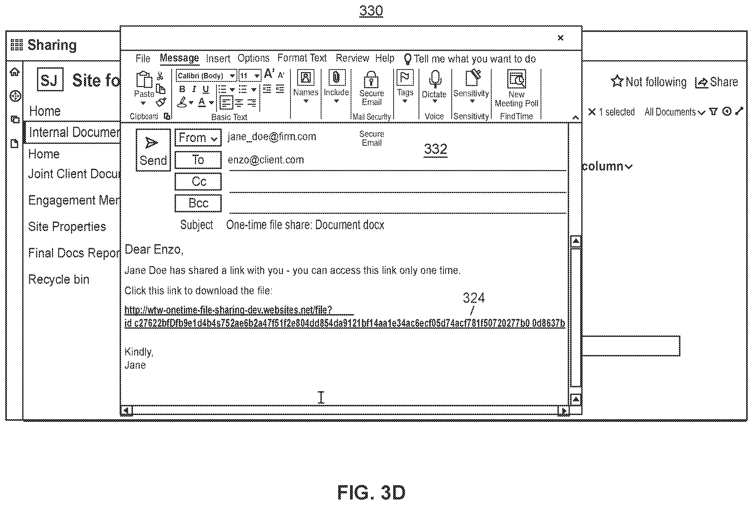Patent US12174978 Figure 7 – Systems and methods to provide temporary document access for secure file sharing