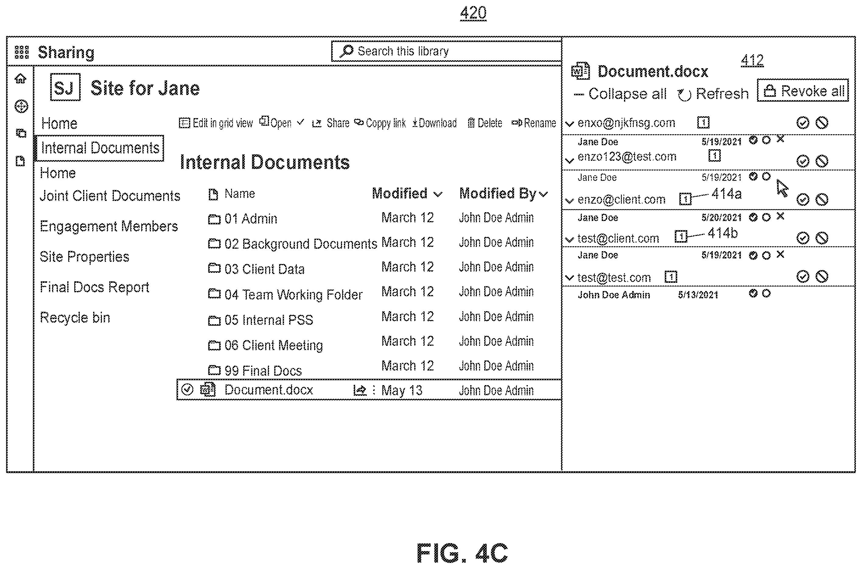 Patent US12174978 Figure 10 – Systems and methods to provide temporary document access for secure file sharing