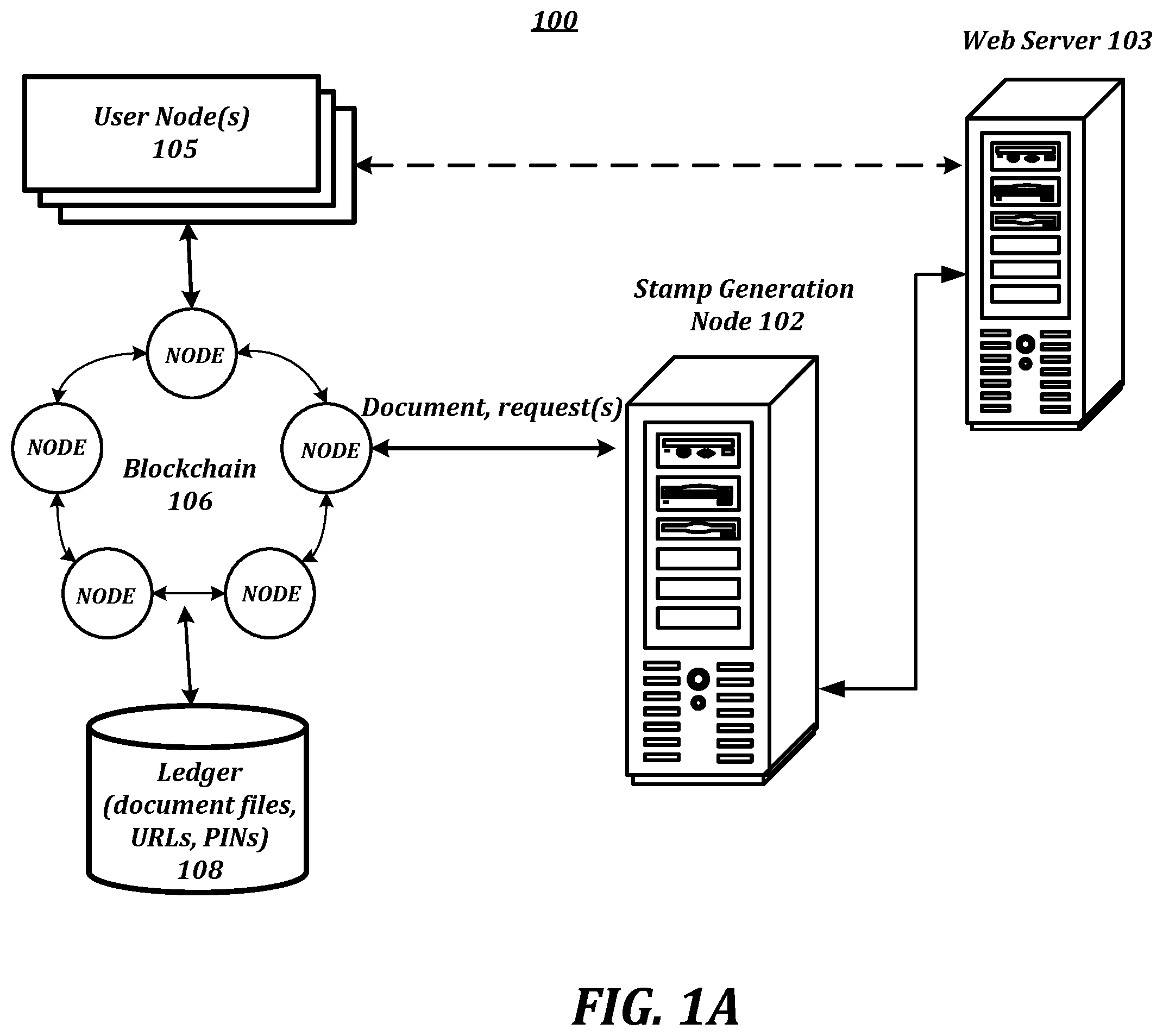 Patent US12174980 Figure 1 – Protection of documents by QR code-based stamp