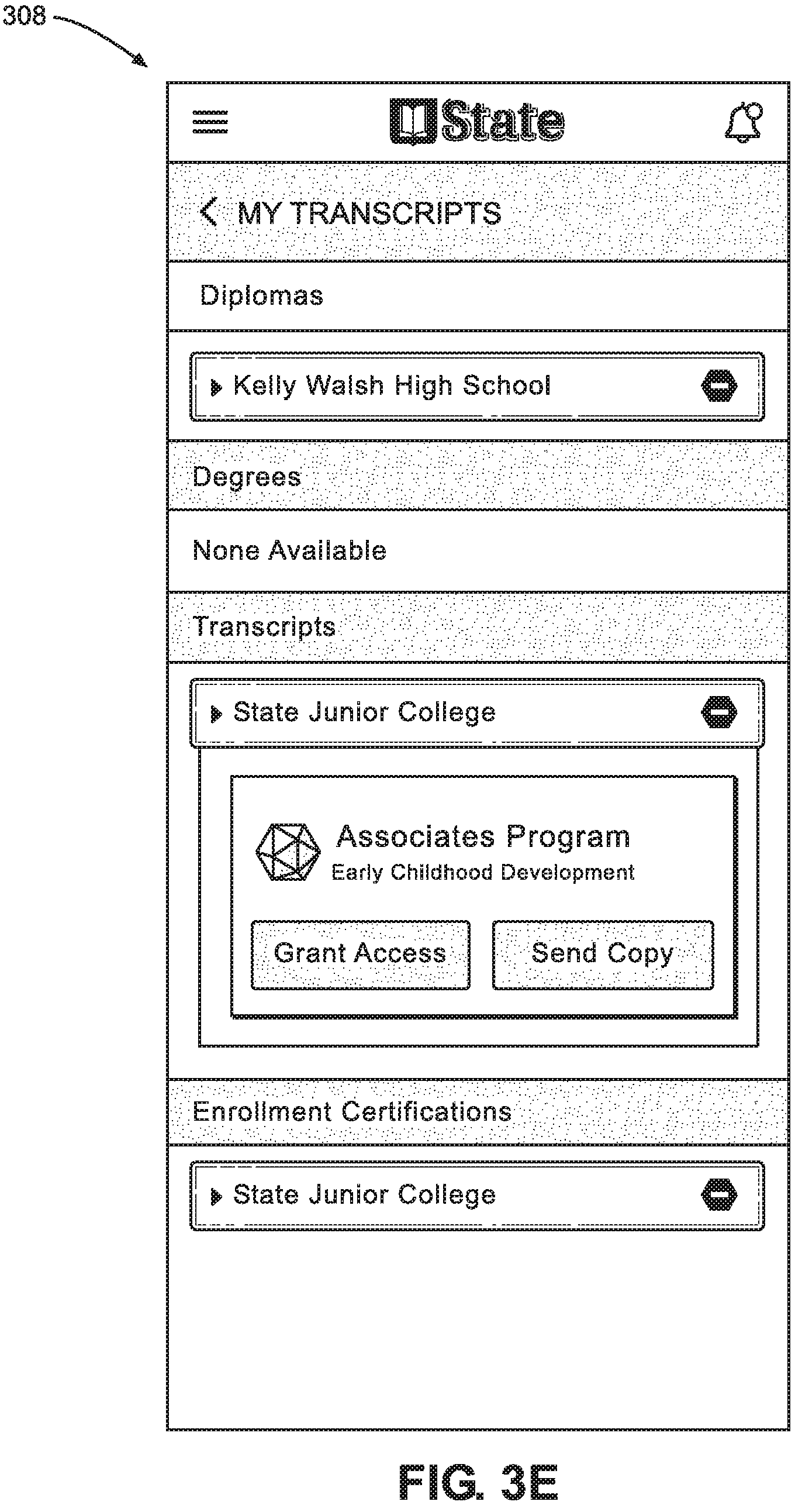 Patent US12174982 Figure 7 – Distributed and blockchain-based student academic ledger systems and methods