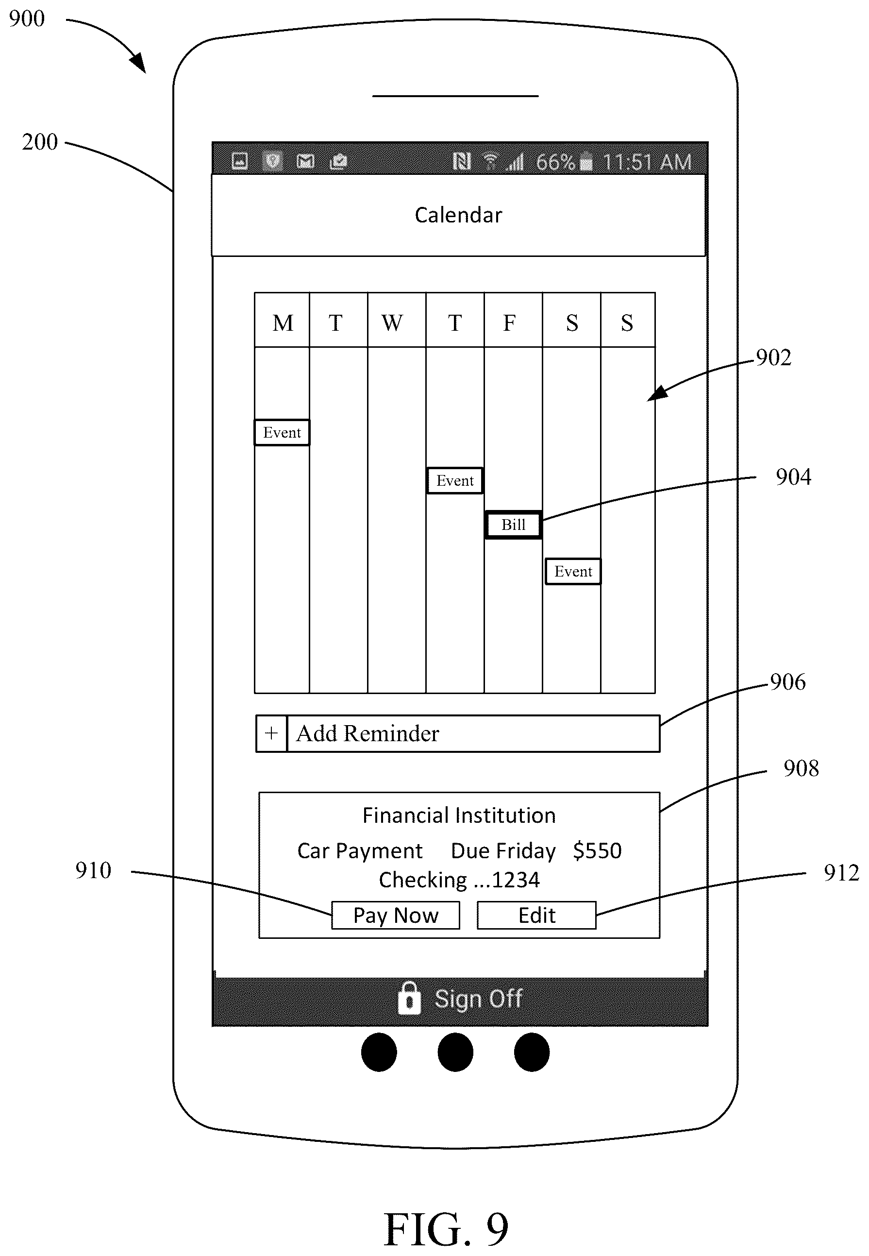 Patent US12174992 Figure 9 – Access control interface for managing entities and permissions