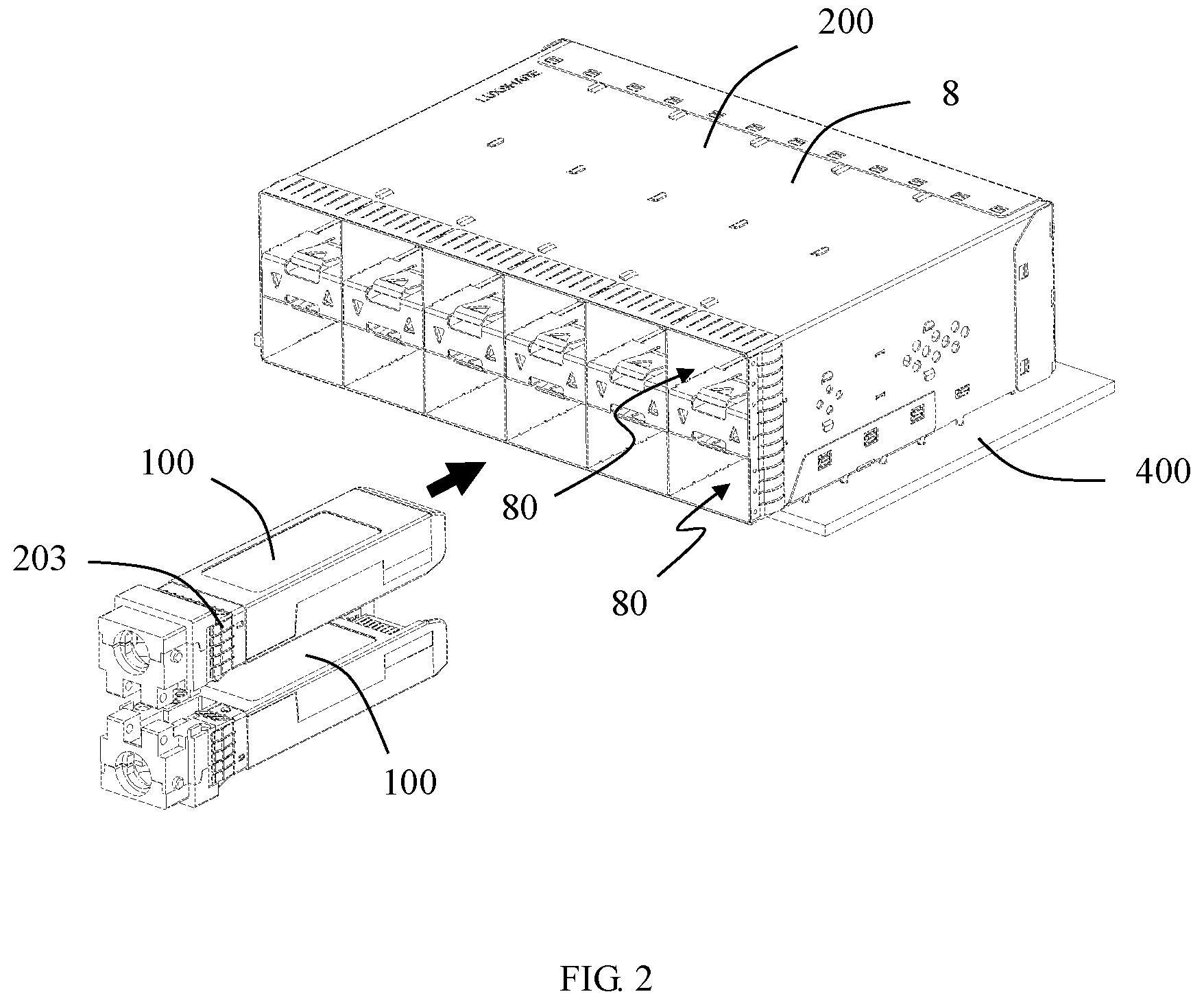 Patent US12184004 Figure 2 – Plug connector, receptacle connector and connector assembly with power supply function