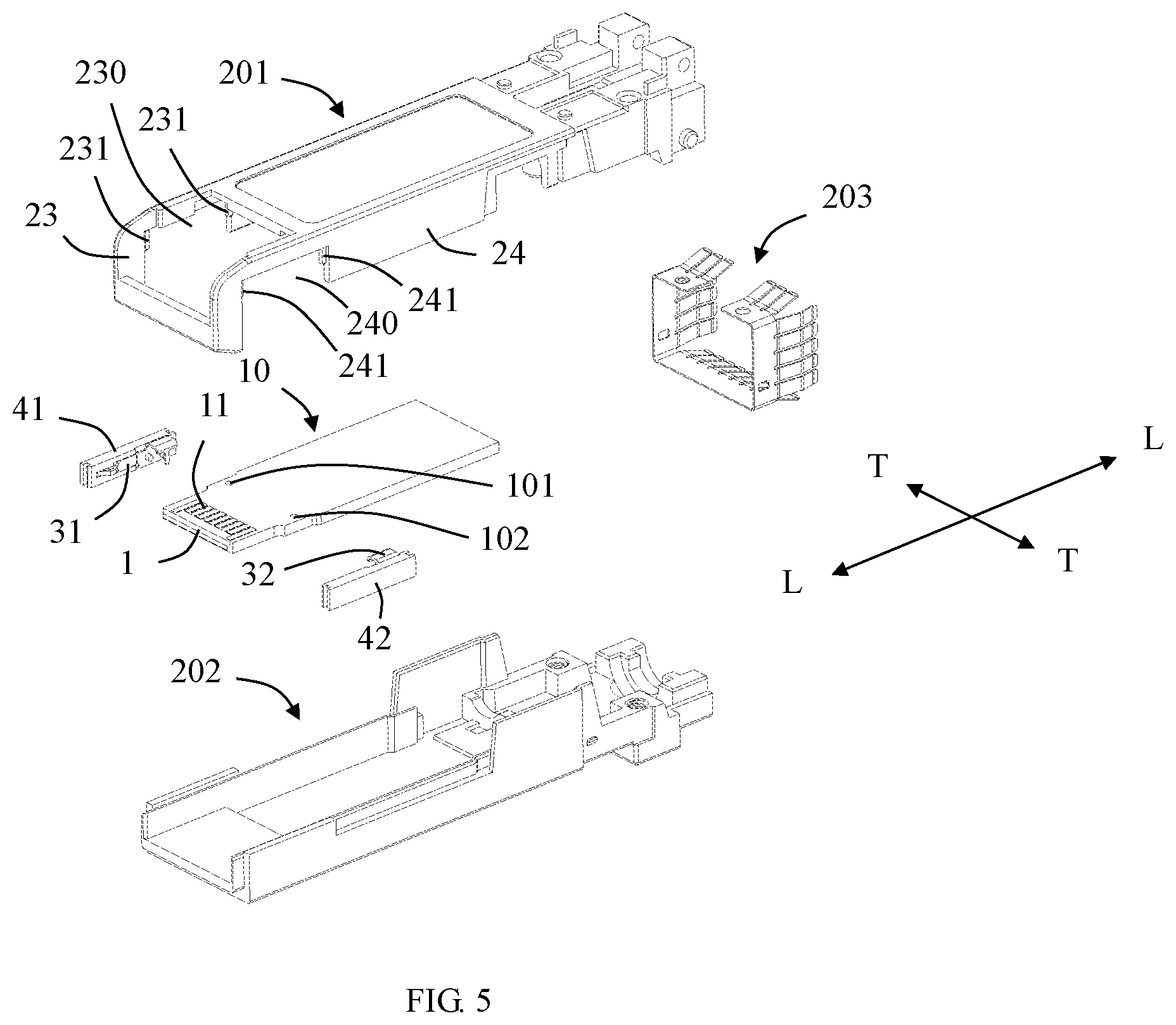 Patent US12184004 Figure 5 – Plug connector, receptacle connector and connector assembly with power supply function