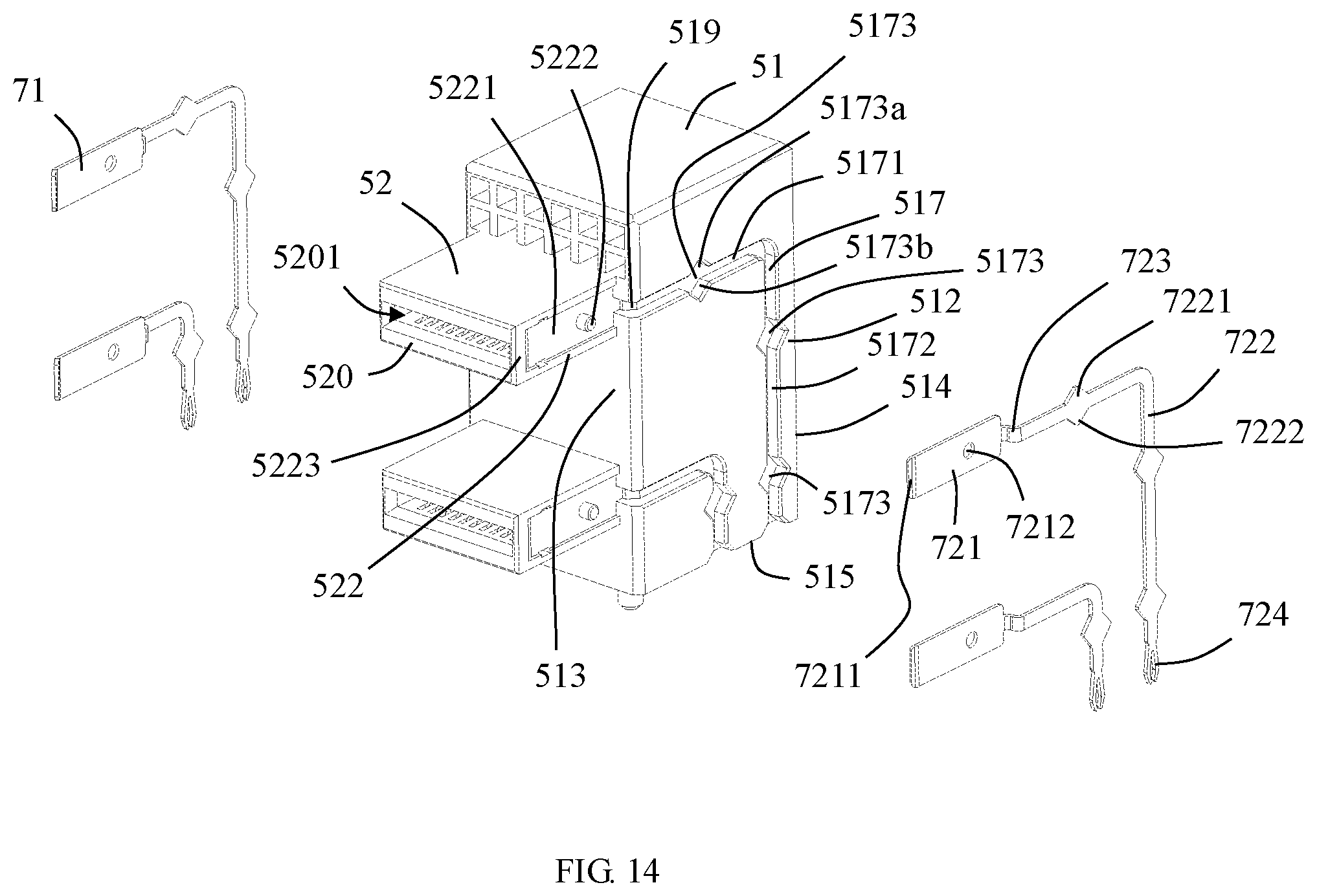 Patent US12184004 Figure 10 – Plug connector, receptacle connector and connector assembly with power supply function