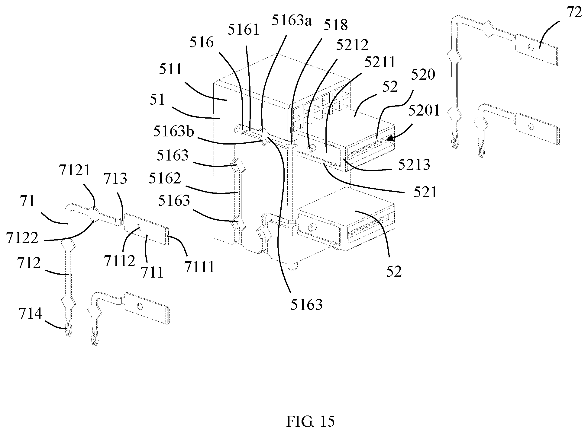 Patent US12184004 Figure 11 – Plug connector, receptacle connector and connector assembly with power supply function