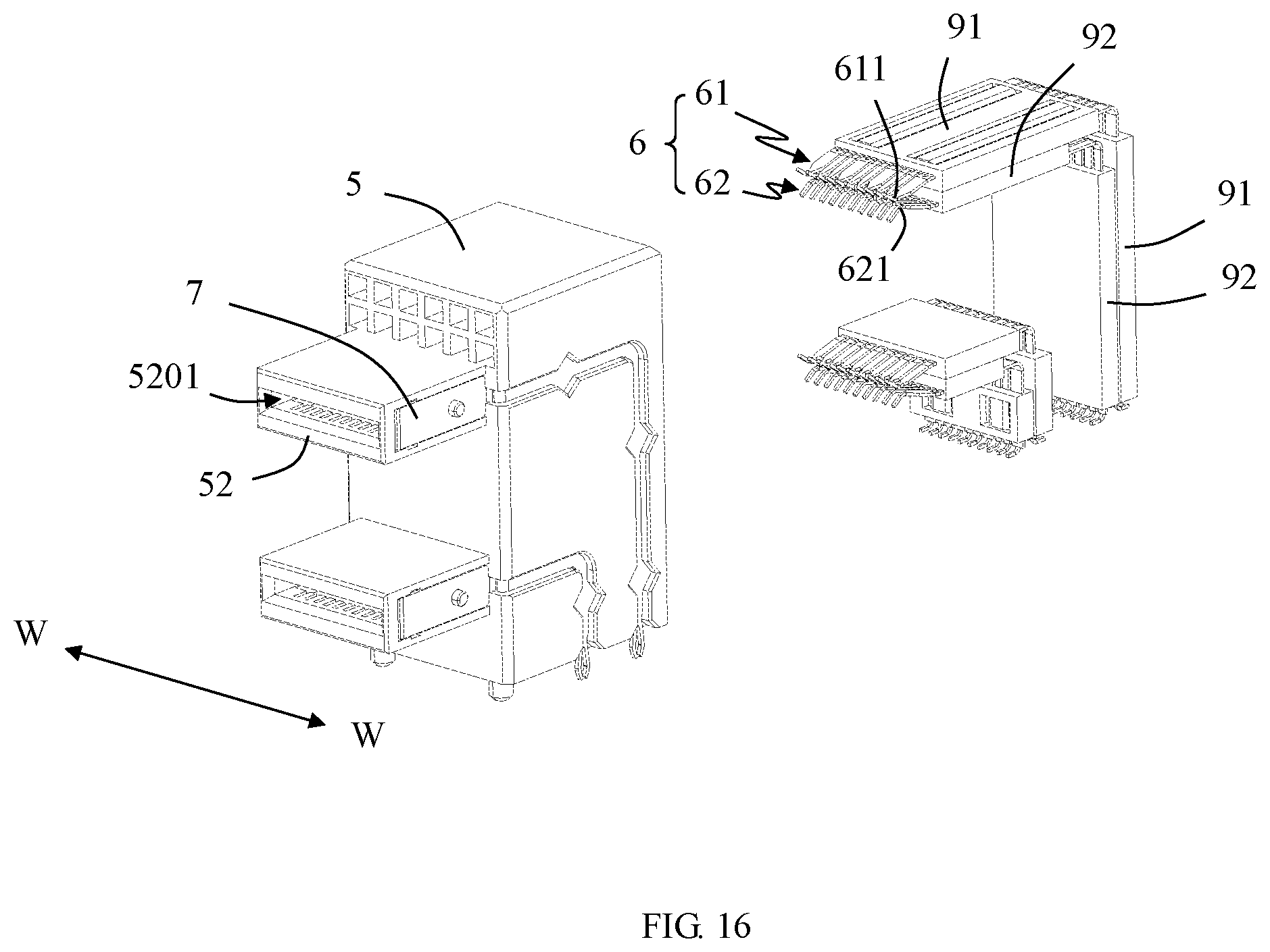 Patent US12184004 Figure 12 – Plug connector, receptacle connector and connector assembly with power supply function