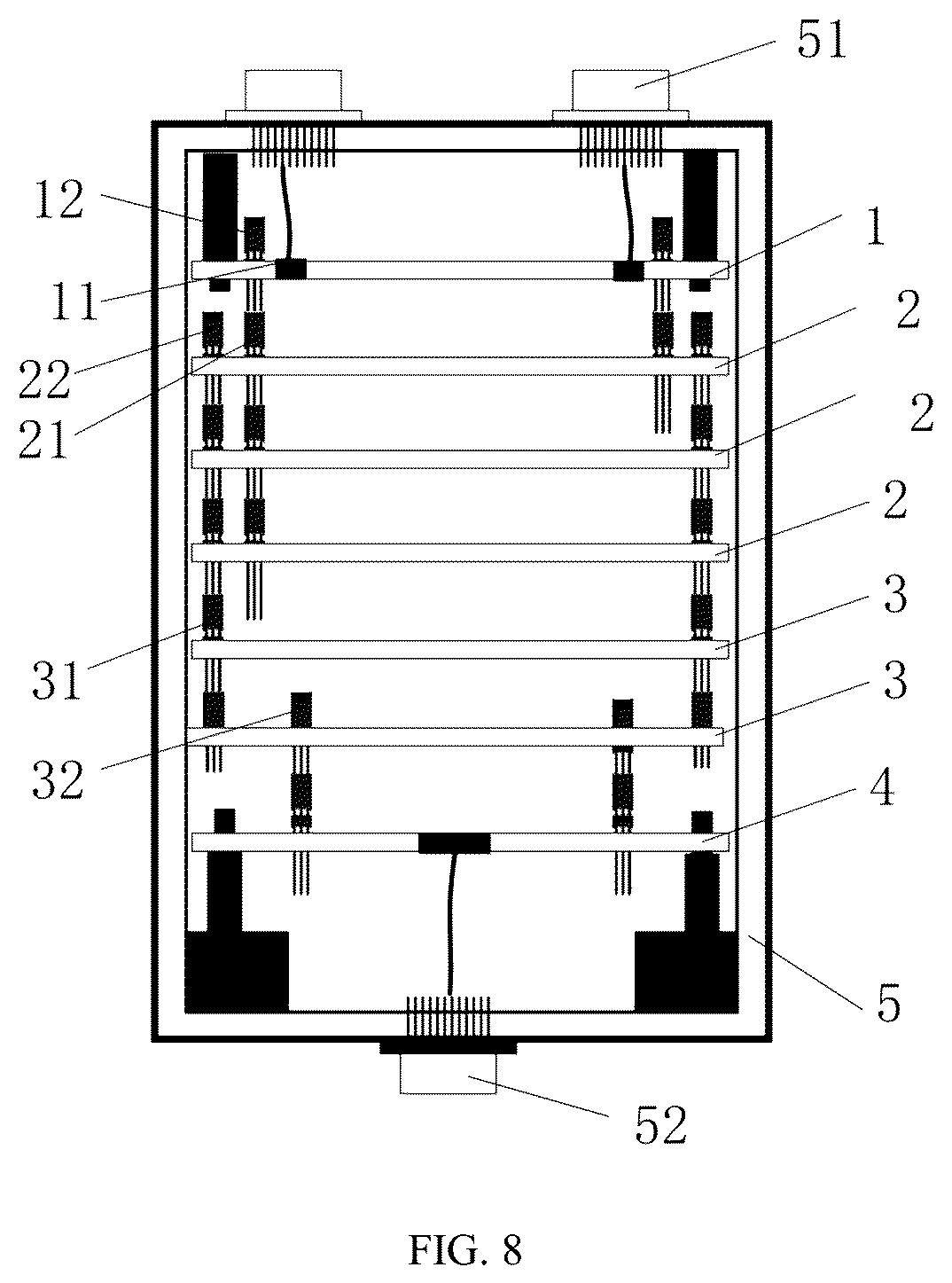 Patent US12184009 Figure 8 – Stacked large-capacity signal acquisition and transmission system and design method thereof