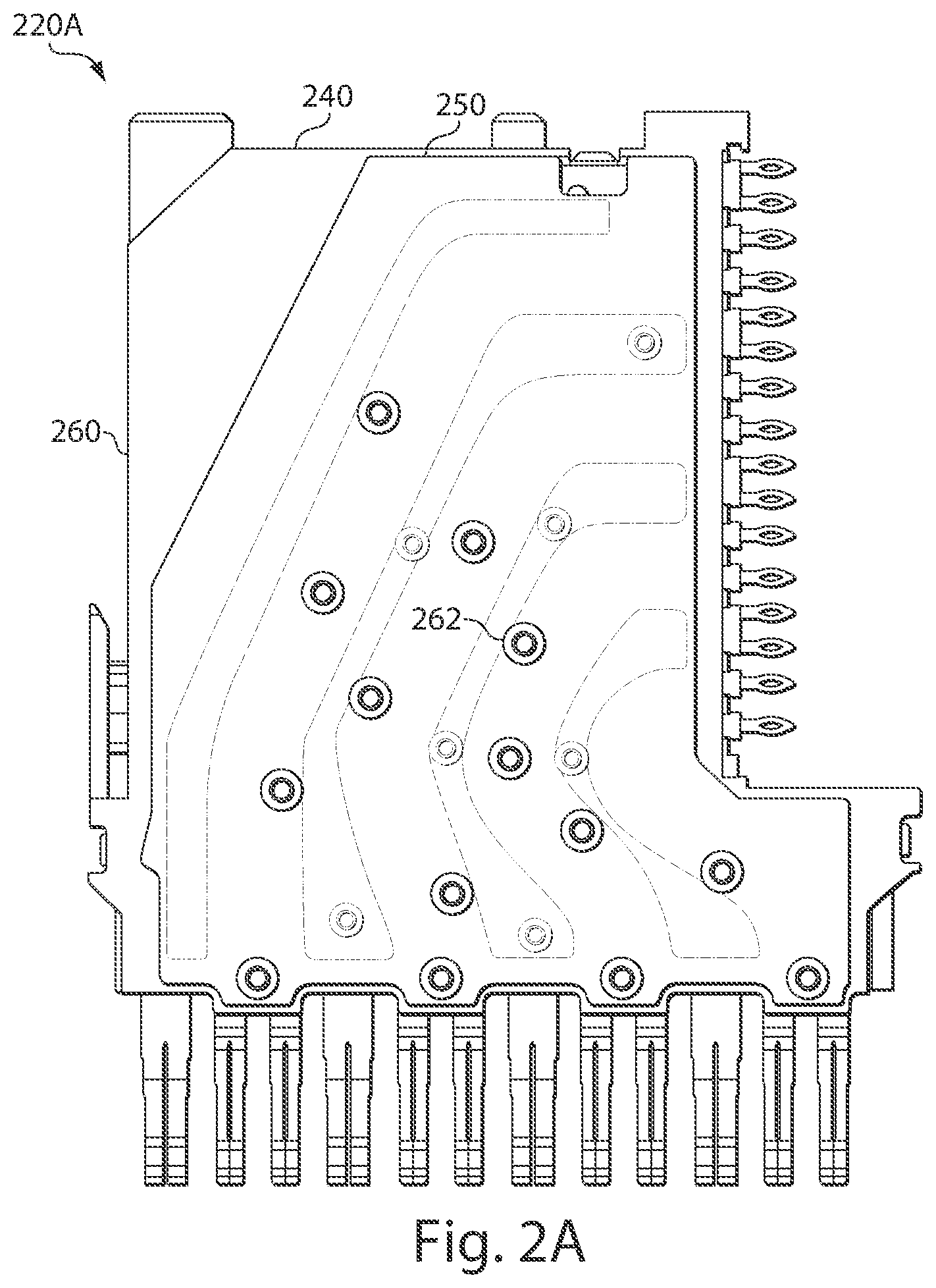 Patent US12184012 Figure 3 – High speed, high density electrical connector with shielded signal paths preliminary class