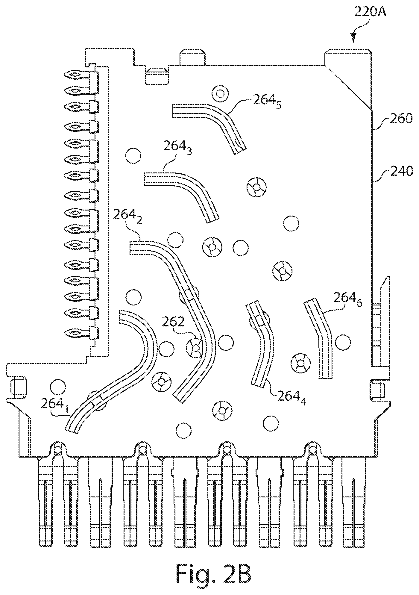Patent US12184012 Figure 4 – High speed, high density electrical connector with shielded signal paths preliminary class