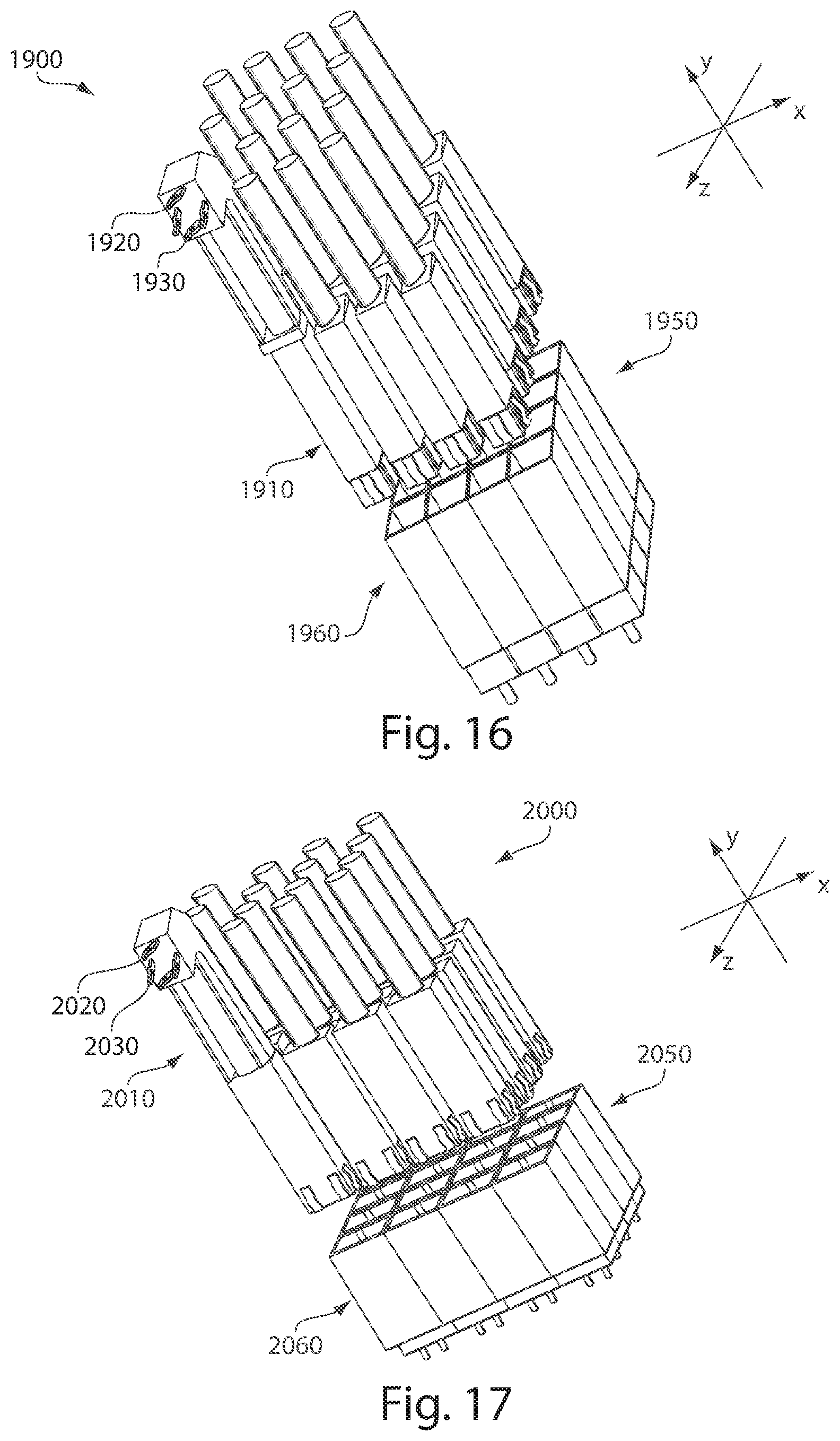 Patent US12184012 Figure 20 – High speed, high density electrical connector with shielded signal paths preliminary class