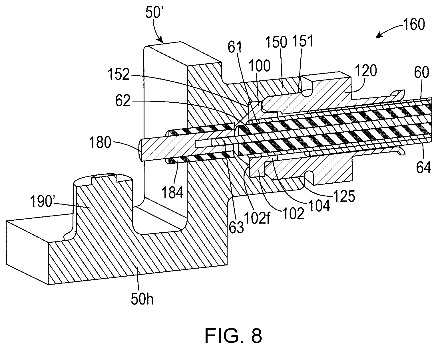 Patent US12184015 Figure 7 – Cables with connector assemblies, filter units configured to releasably couple to the connector assemblies and related methods