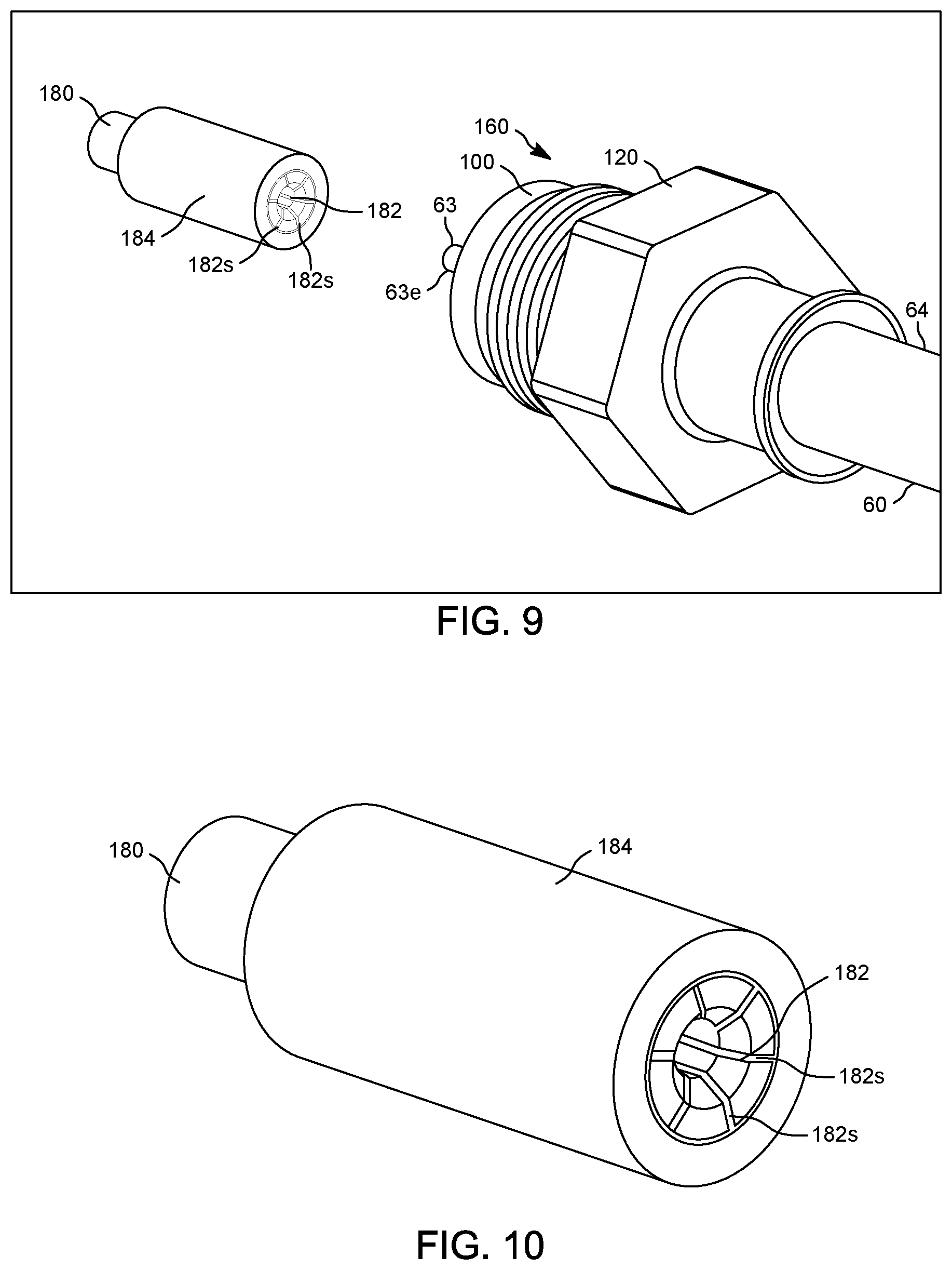 Patent US12184015 Figure 8 – Cables with connector assemblies, filter units configured to releasably couple to the connector assemblies and related methods