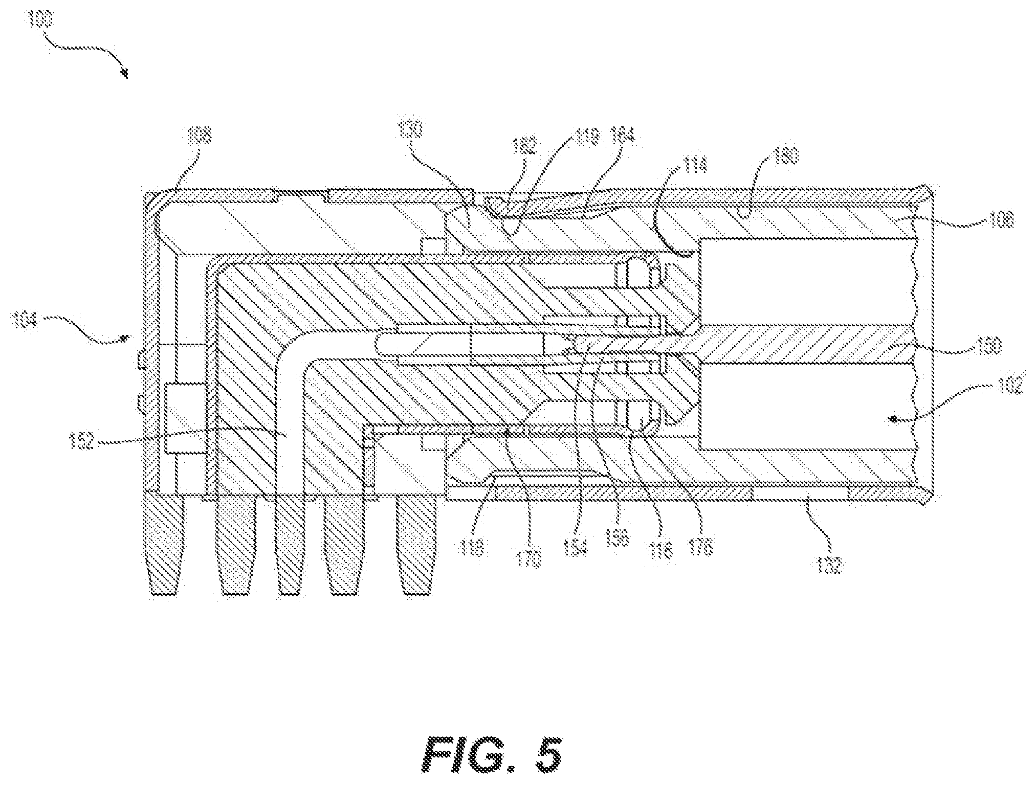 Patent US12184025 Figure 4 – High frequency electrical connector assembly