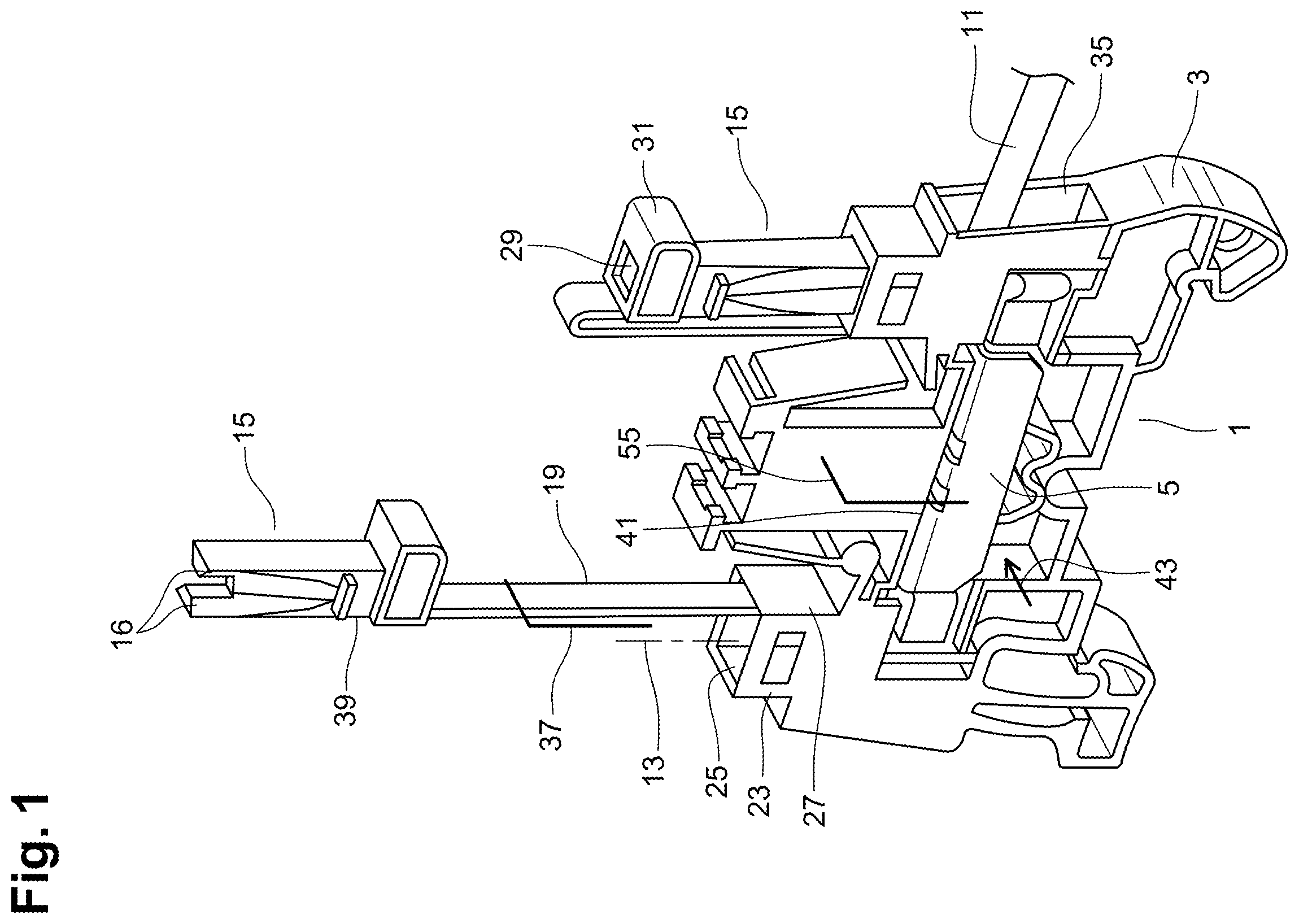 Patent US12184026 Figure 1 – Terminal block configured to receive non-stripped wire ends