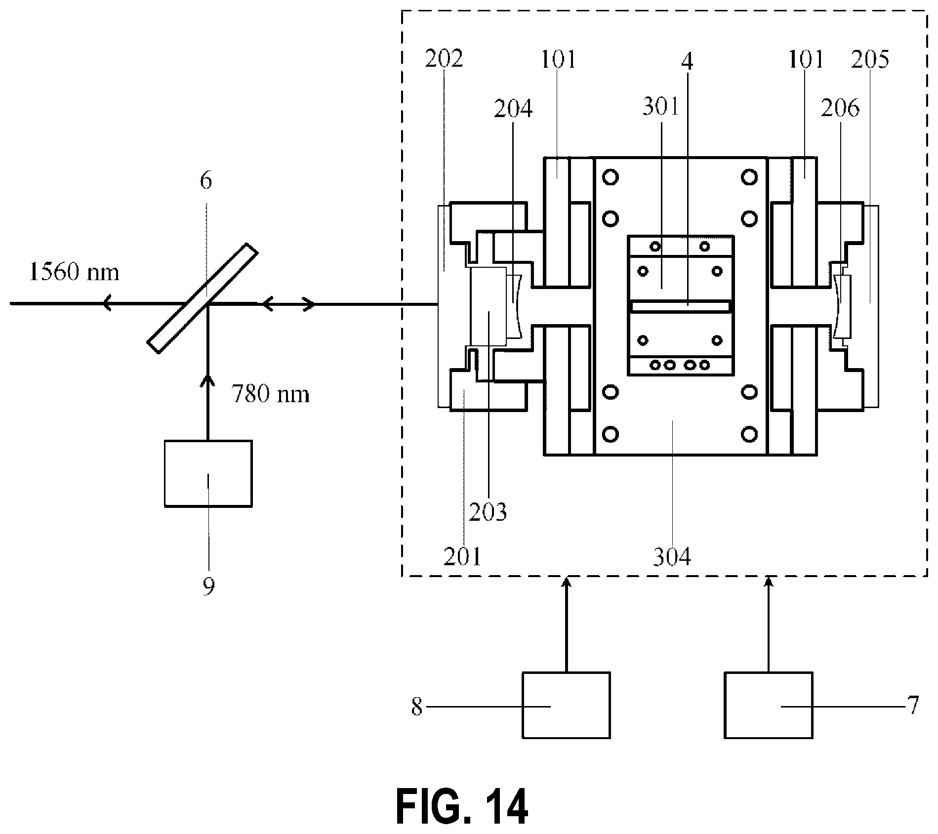 Patent US12184029 Figure 8 – Integral optical resonator for frequency conversion