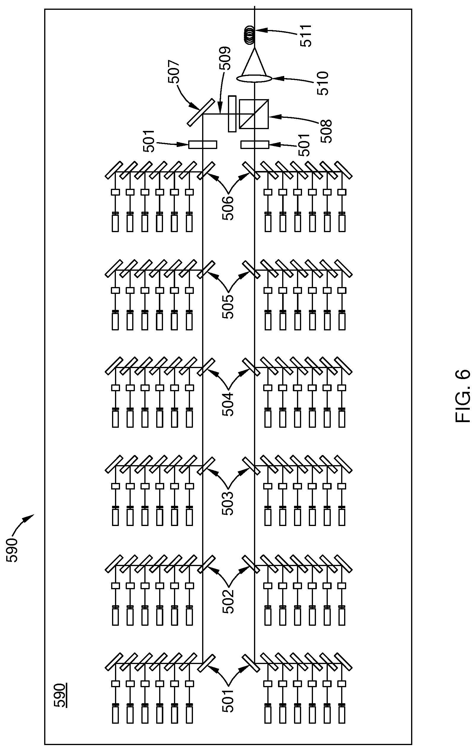 Patent US12184039 Figure 8 – Multi kW class blue laser system