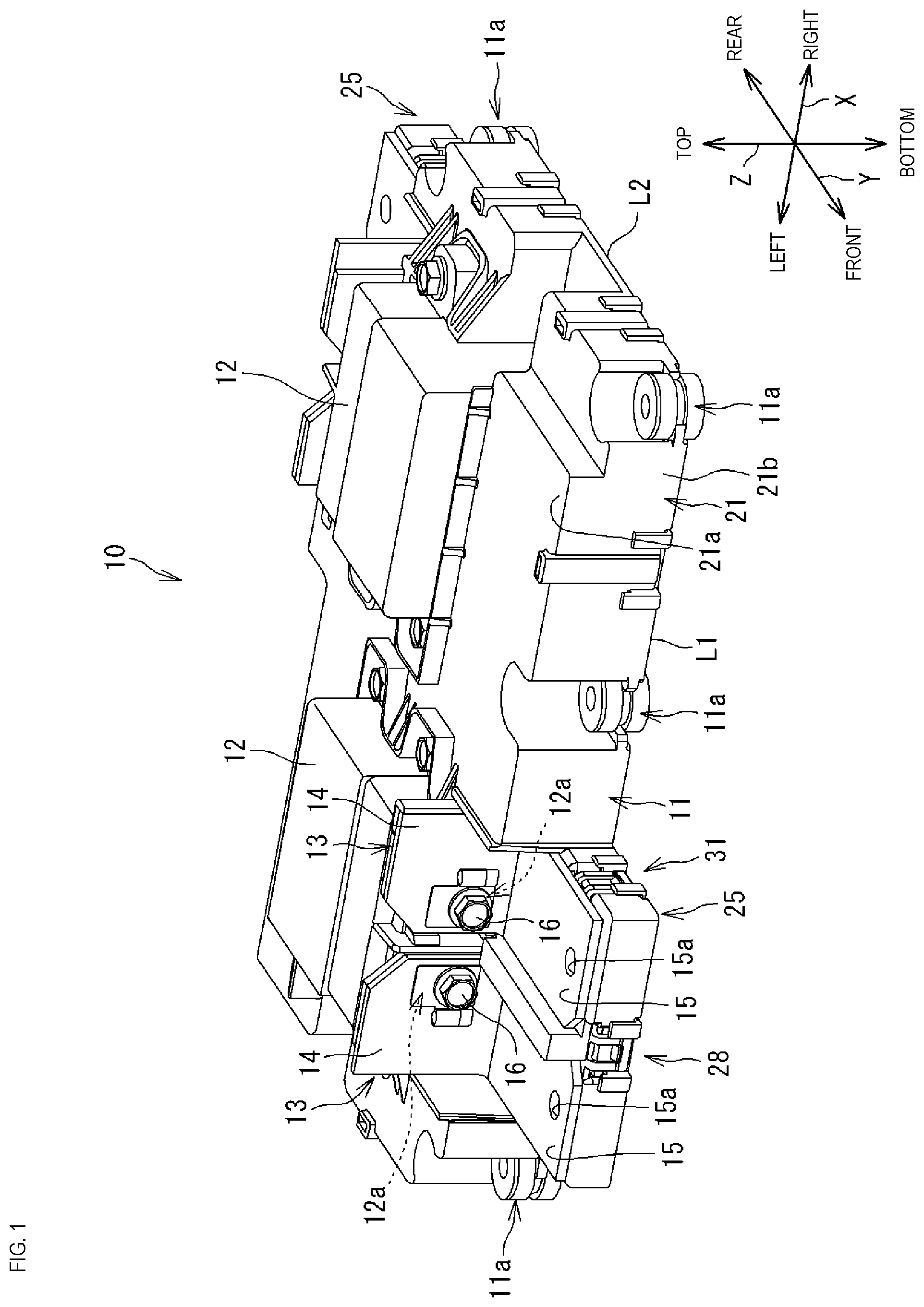 Patent US12184046 — Electrical junction box — Figure 1