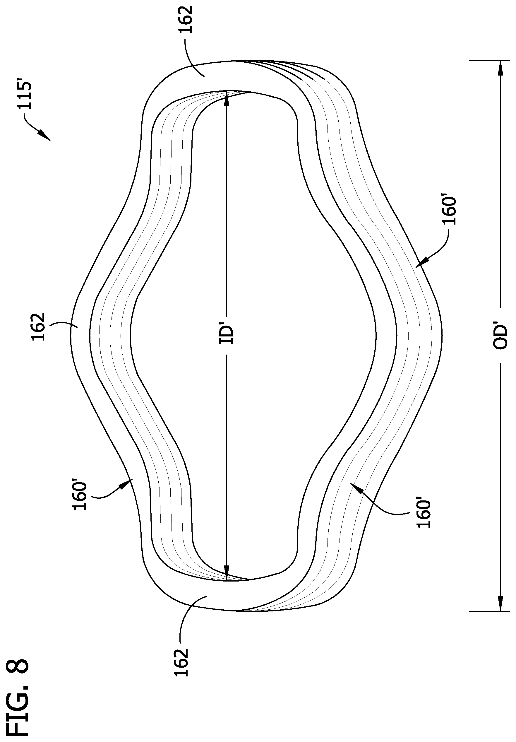 Patent US12184049 Figure 8 – Cable gland with compression limiting assembly