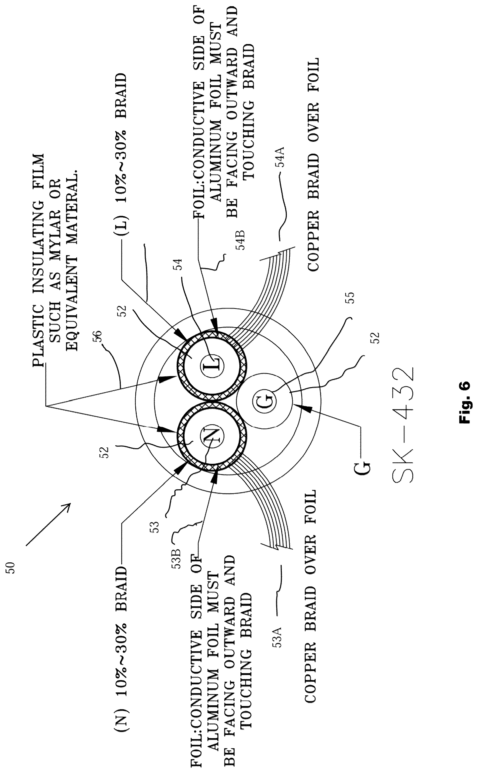 Patent US12184056 Figure 7 – Power cord LCDI and hotspot detector circuit