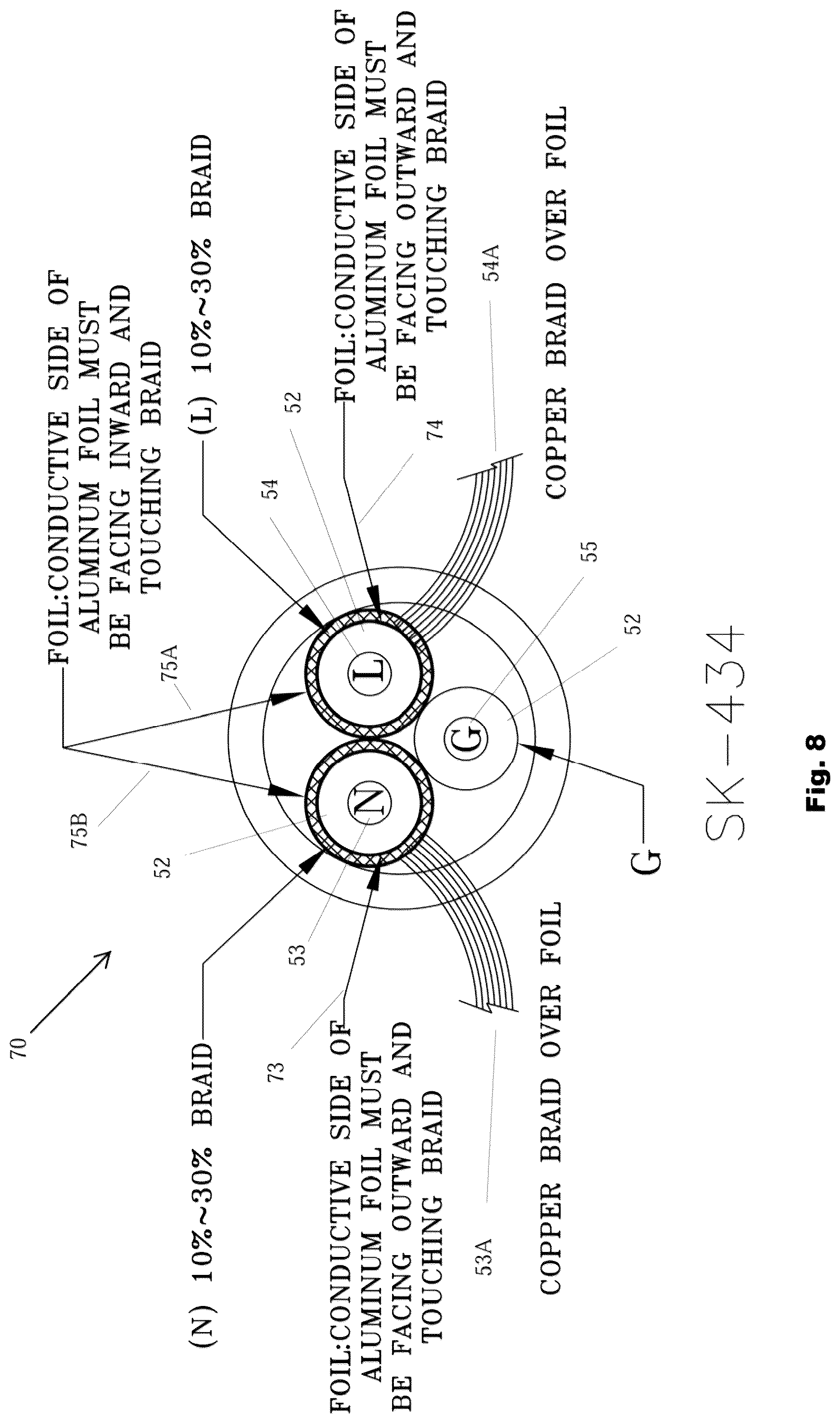 Patent US12184056 Figure 9 – Power cord LCDI and hotspot detector circuit