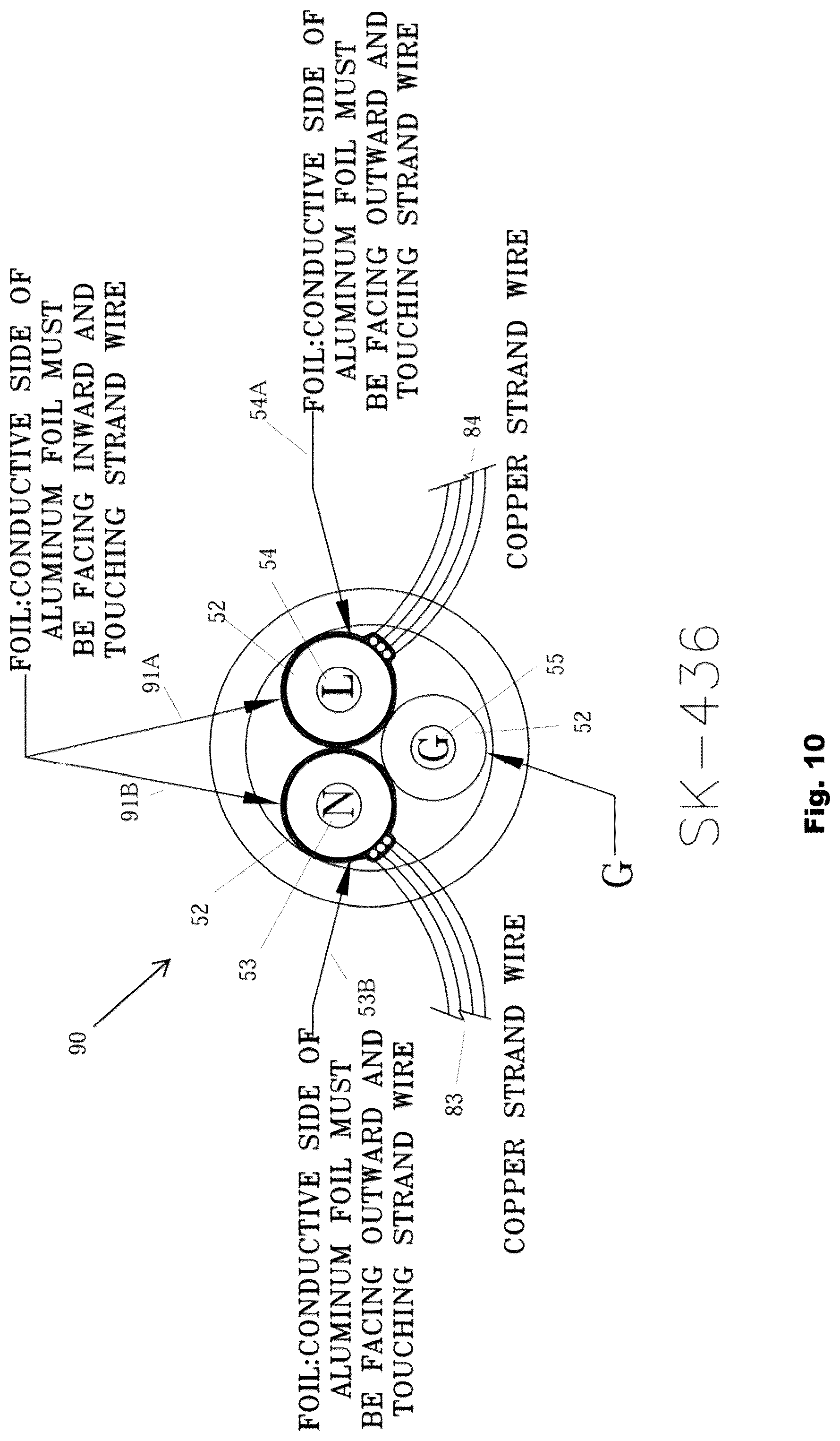 Patent US12184056 Figure 11 – Power cord LCDI and hotspot detector circuit