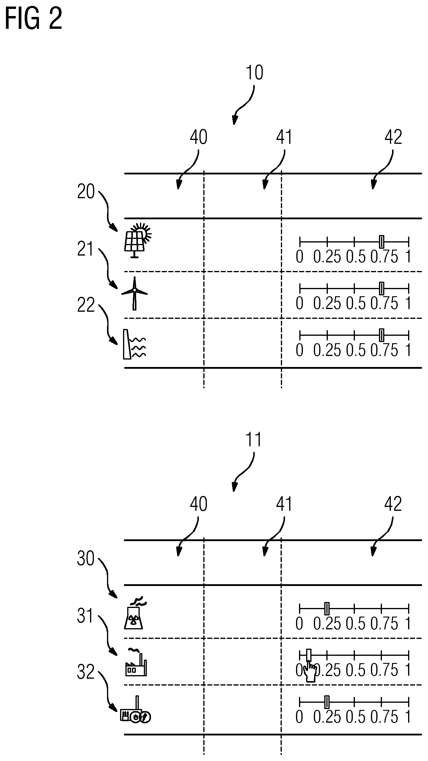 Patent US12184065 Figure 2 – Method and regulating device for regulating an electrical power transfer