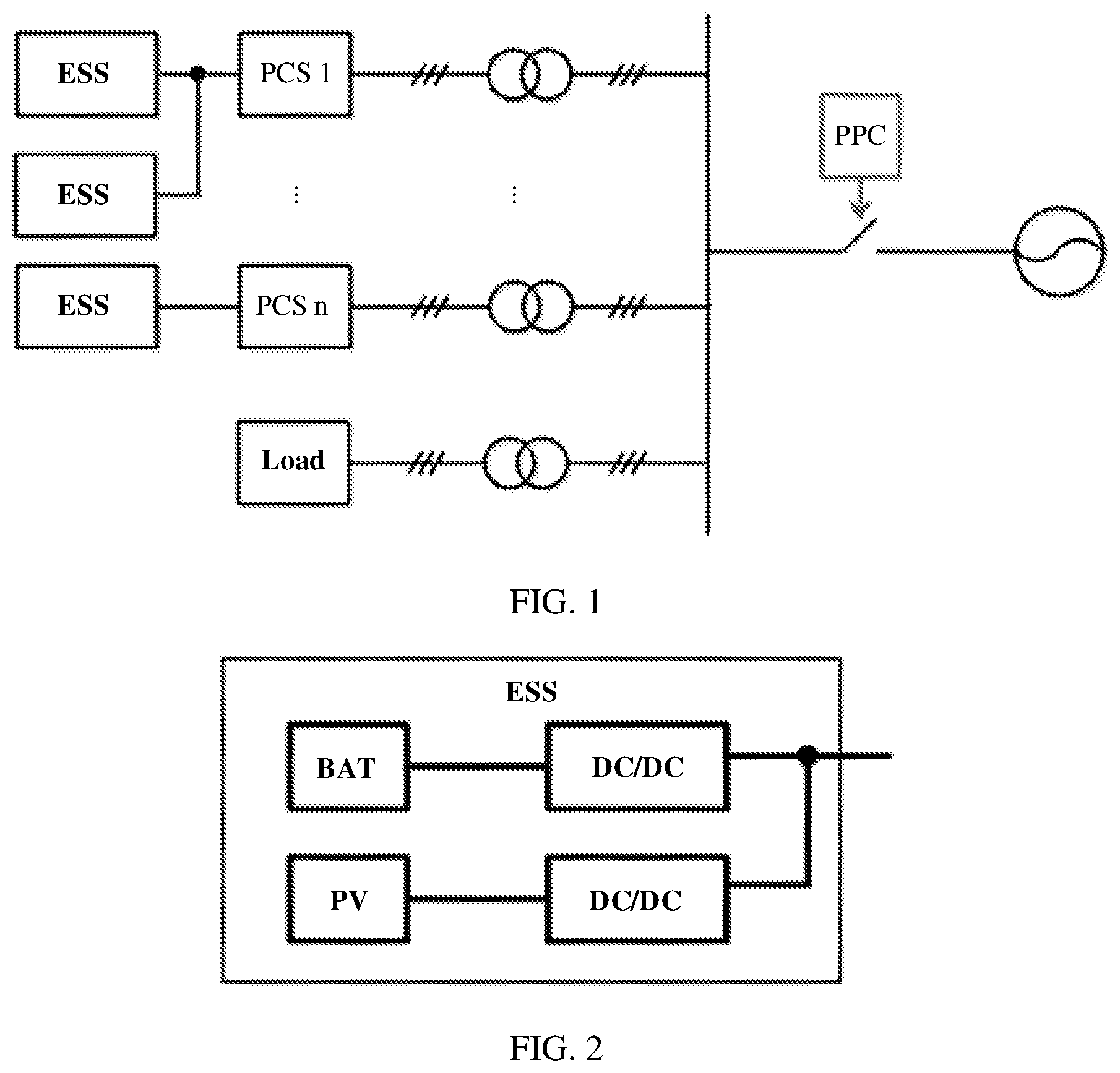 Patent US12184073 Figure 1 – Energy storage system, on/off-grid switching method, and power conversion system
