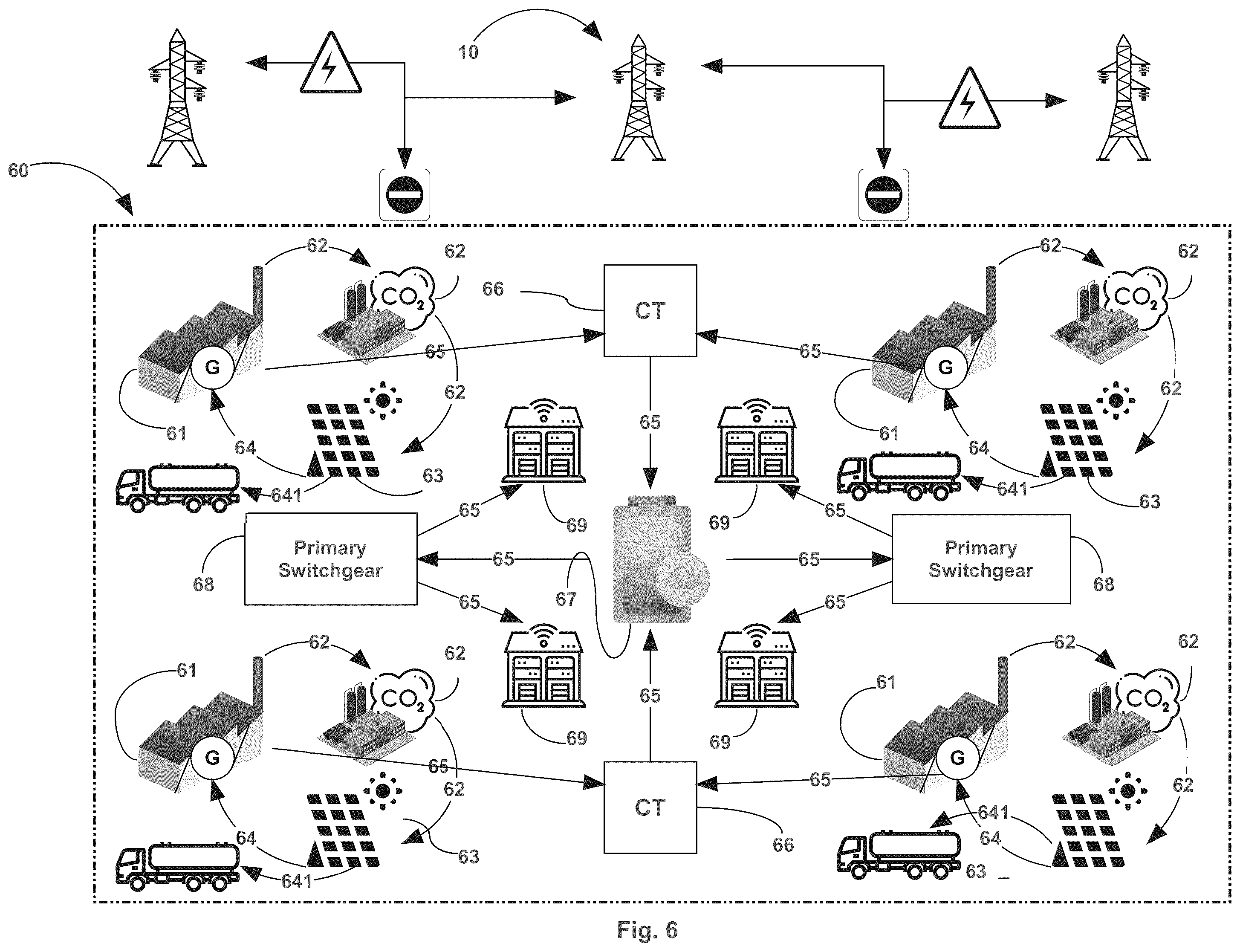 Patent US12184075 Figure 6 – Closed clean energy generation and reuse system for use in mission critical facilities