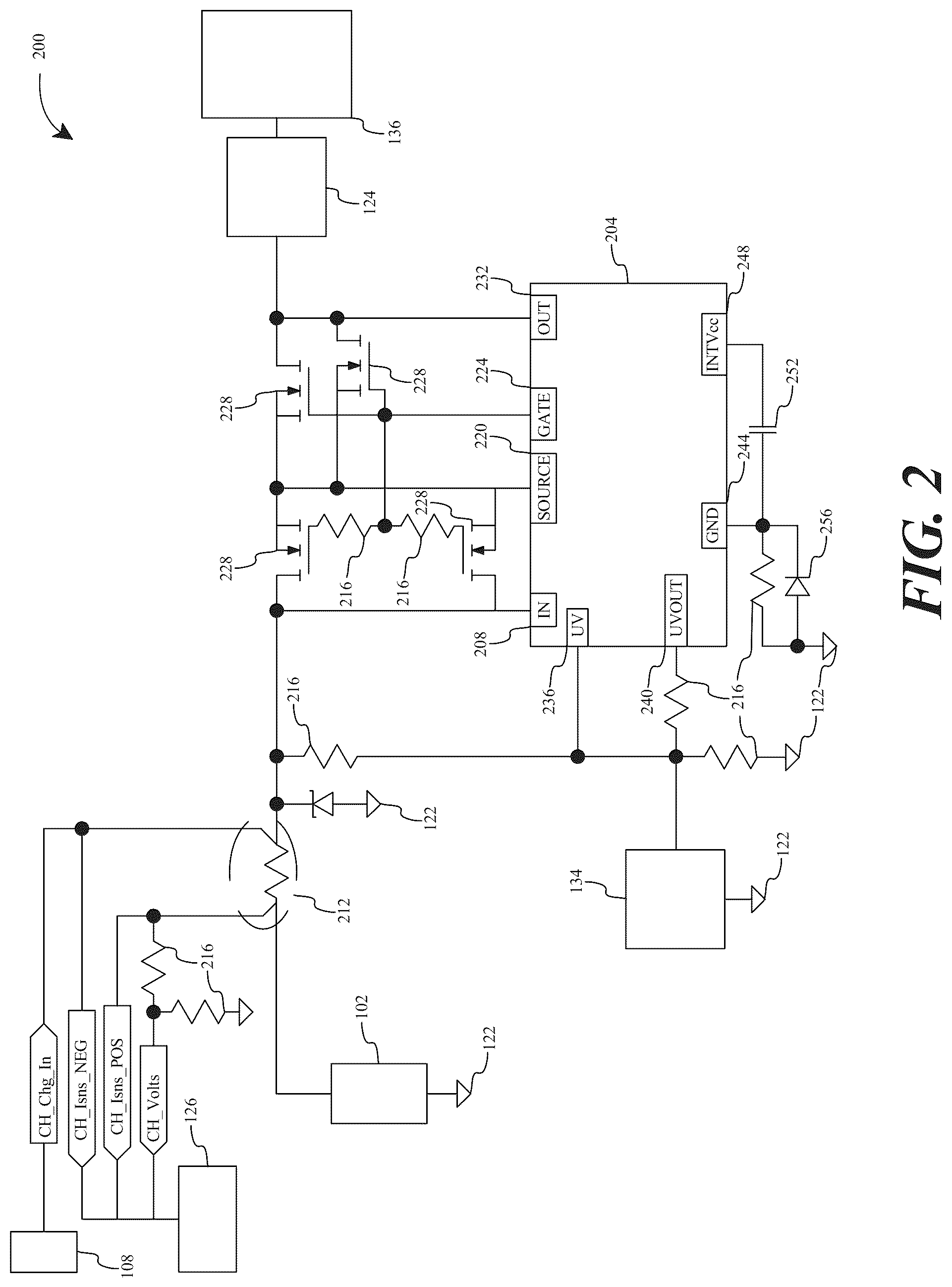 Patent US12184100 Figure 2 – Hybrid power system with power optimization and methods of use