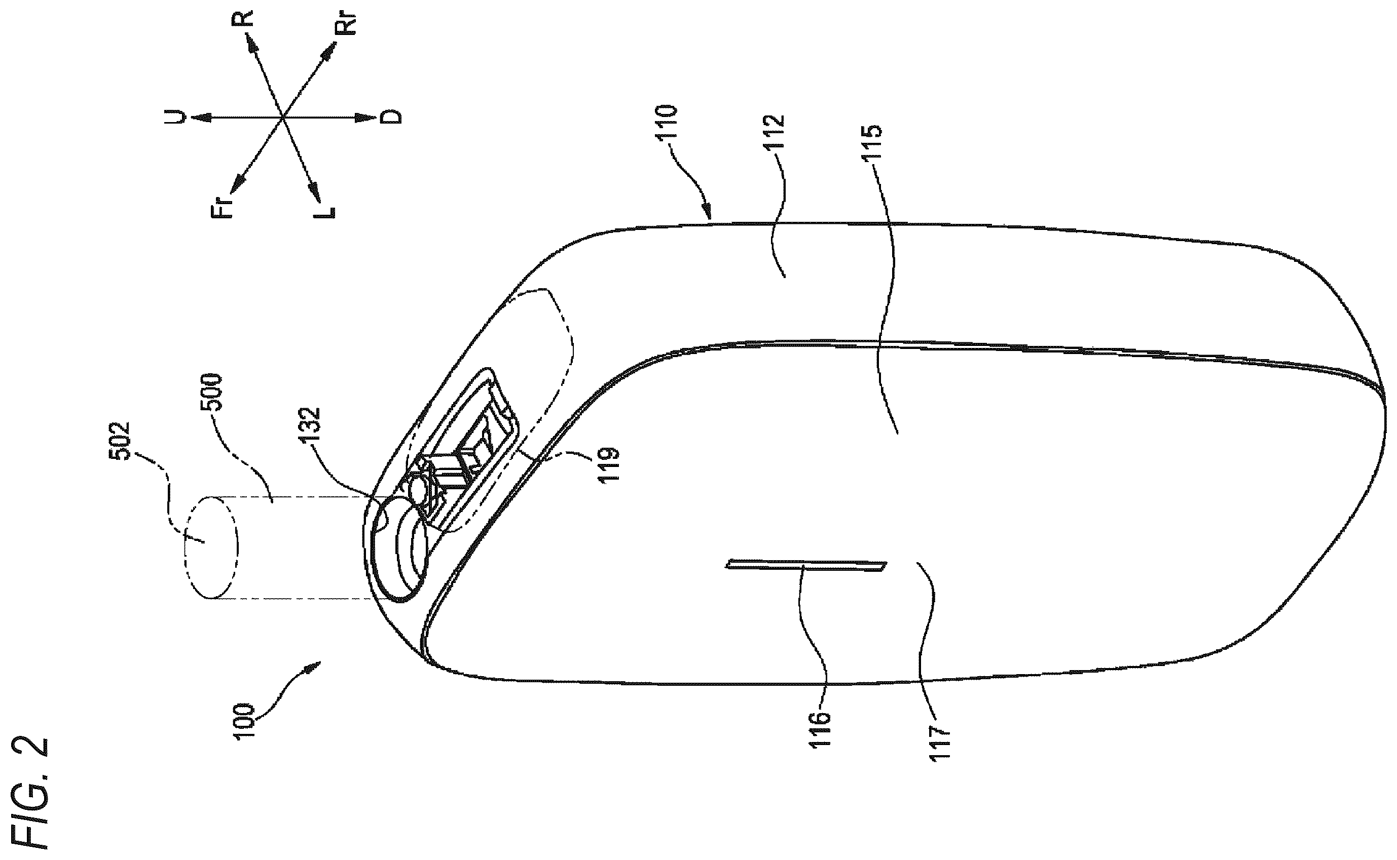 Patent US12184109 Figure 2 – Power supply unit for aerosol generation device