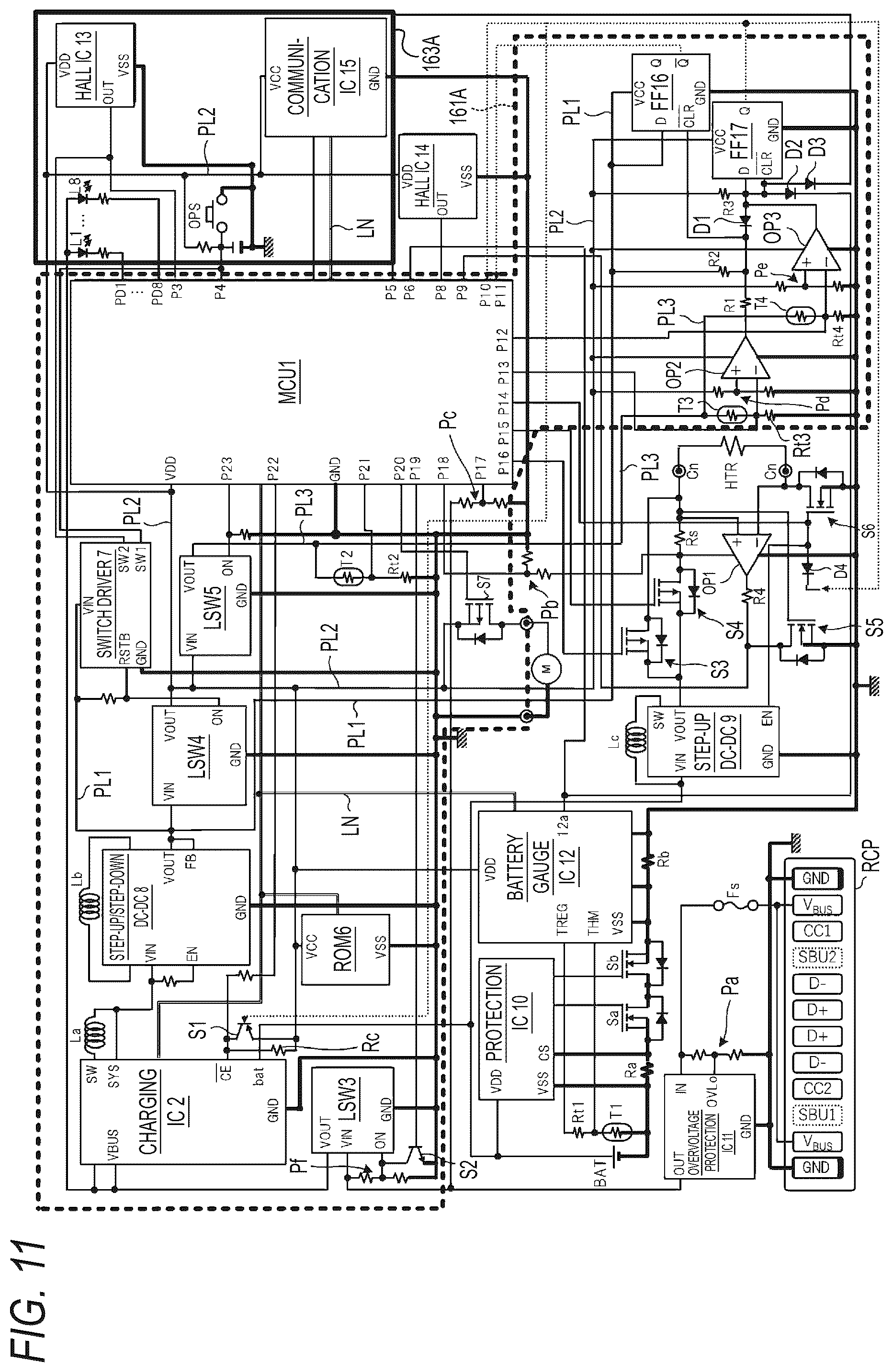 Patent US12184109 Figure 11 – Power supply unit for aerosol generation device