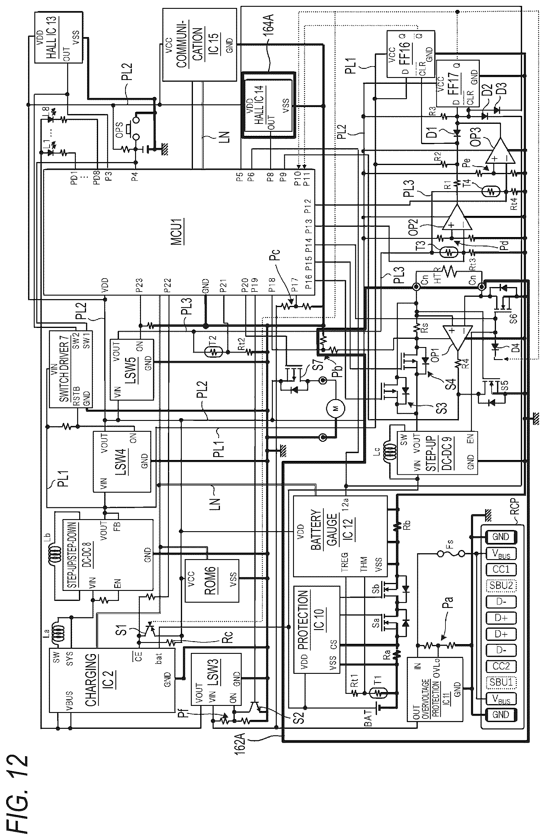 Patent US12184109 Figure 12 – Power supply unit for aerosol generation device