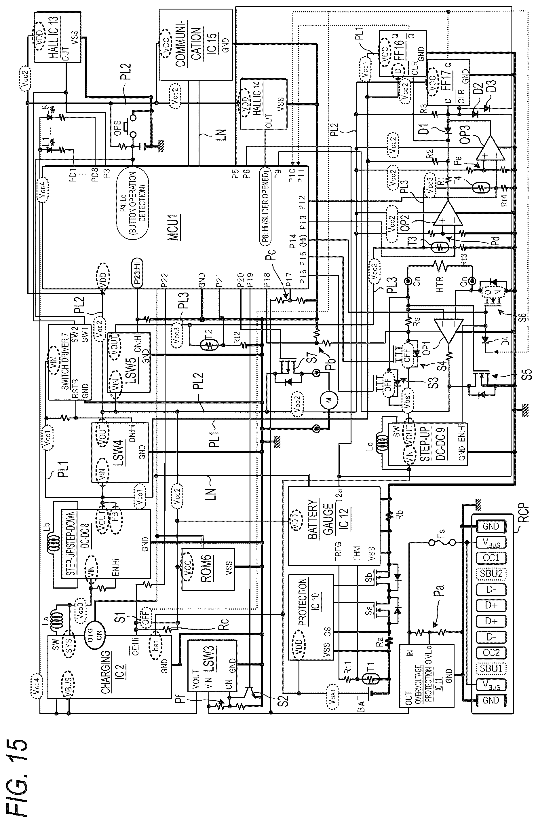 Patent US12184109 Figure 15 – Power supply unit for aerosol generation device