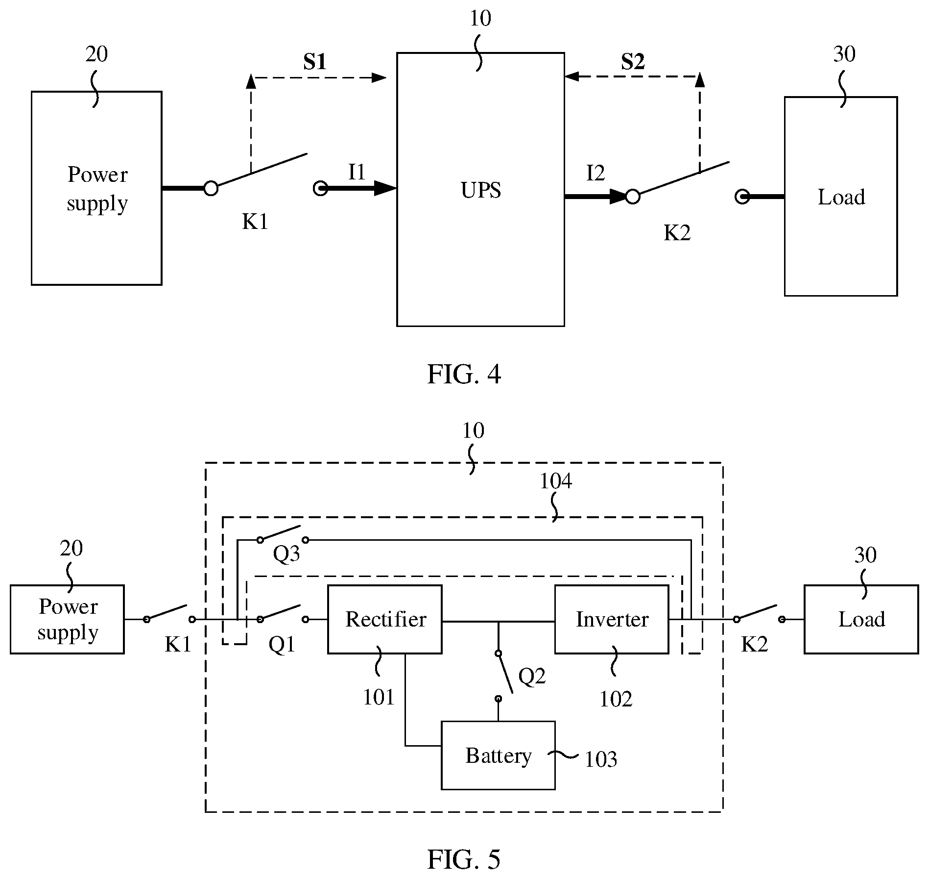 Patent US12184117 Figure 2 – Uninterruptible power supply, on-off control module, control method, and system