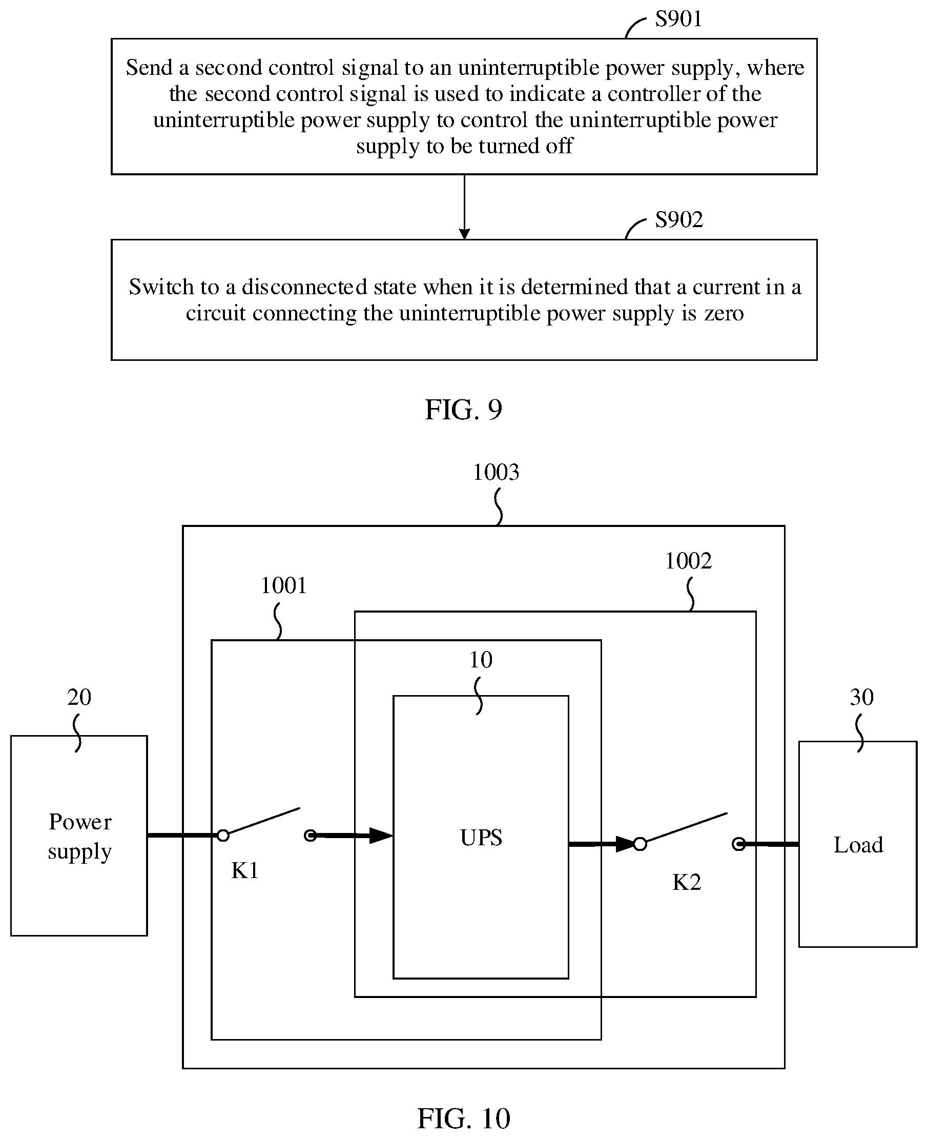 Patent US12184117 Figure 4 – Uninterruptible power supply, on-off control module, control method, and system