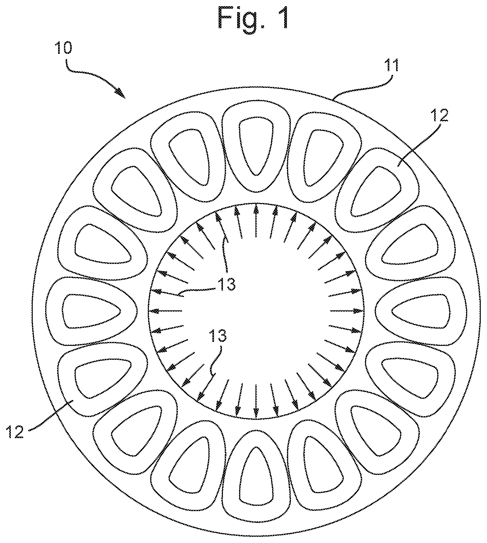 Patent US12184122 Figure 1 – Enhancements to cooling means for axial flux generators