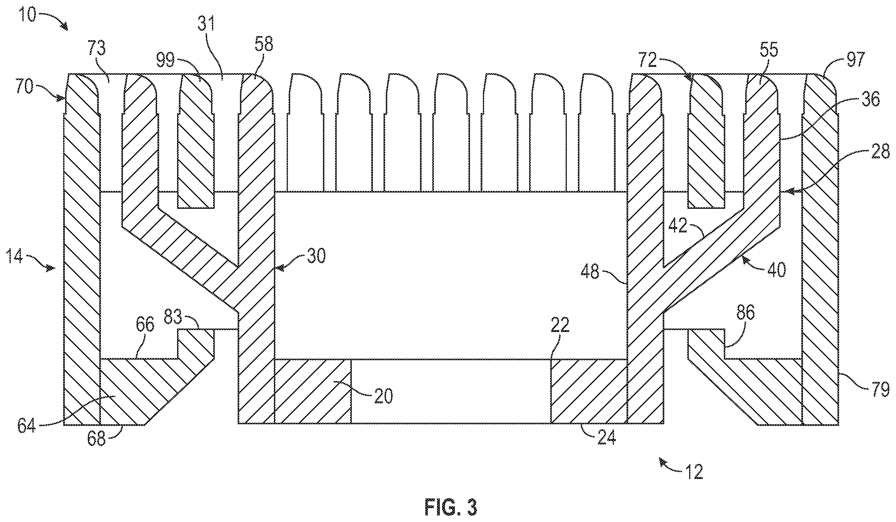 Patent US12184131 Figure 3 – Interlocking tool for forming stator winding end turns