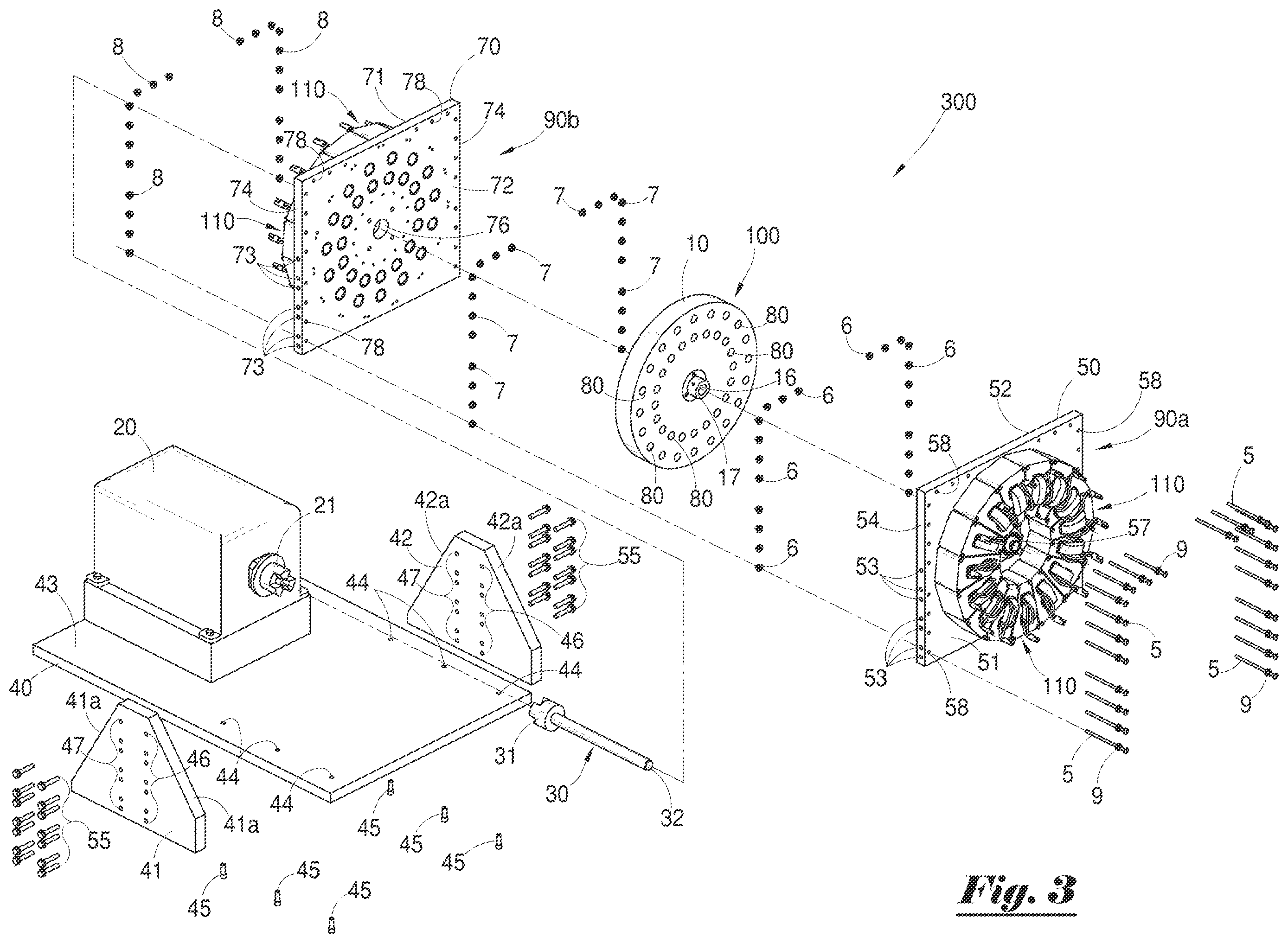 Patent US12184137 Figure 3 – Modular electrical generator/electric motor assembly, and method of using same