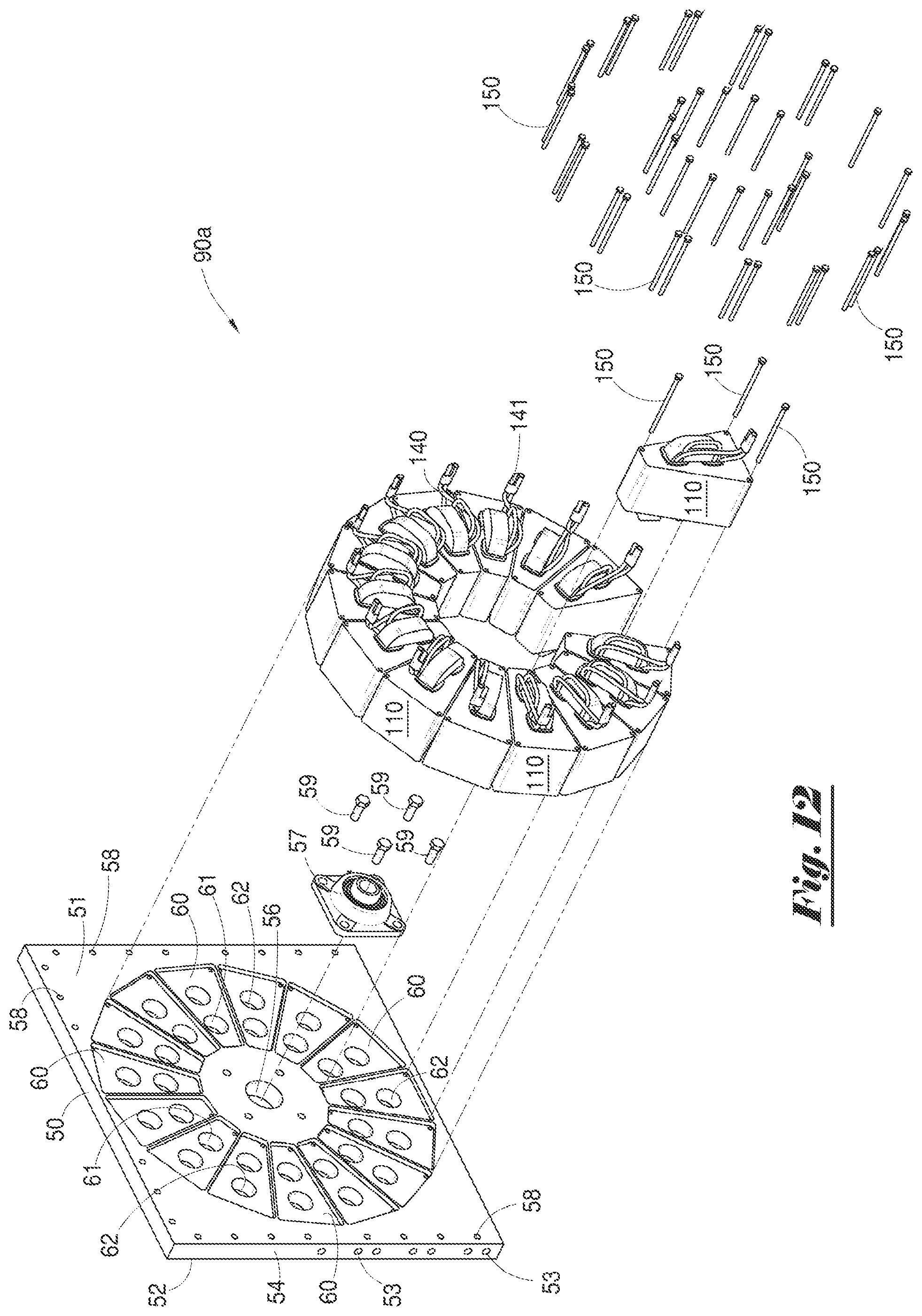Patent US12184137 Figure 8 – Modular electrical generator/electric motor assembly, and method of using same