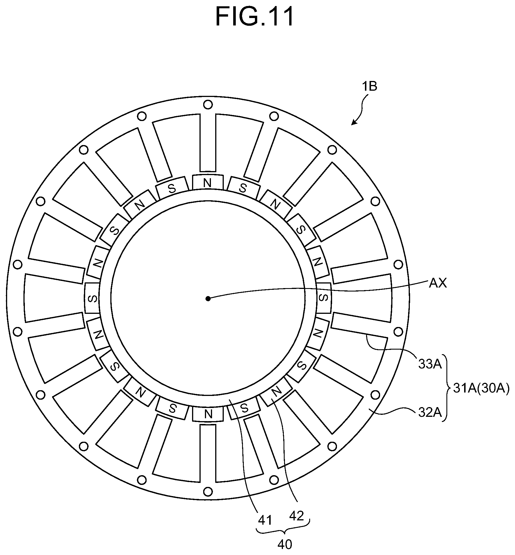 Patent US12184138 Figure 11 – Motor