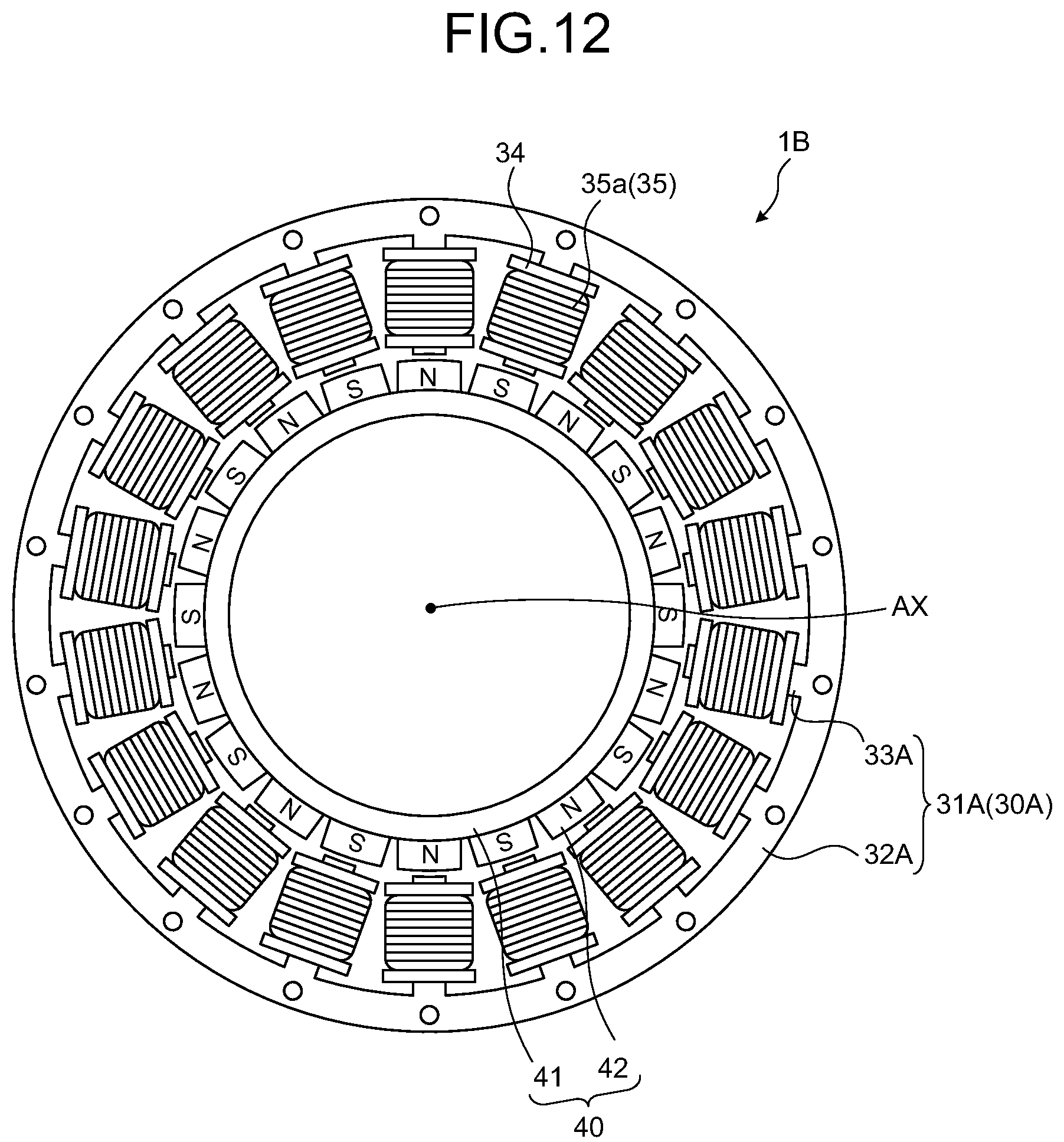 Patent US12184138 Figure 12 – Motor