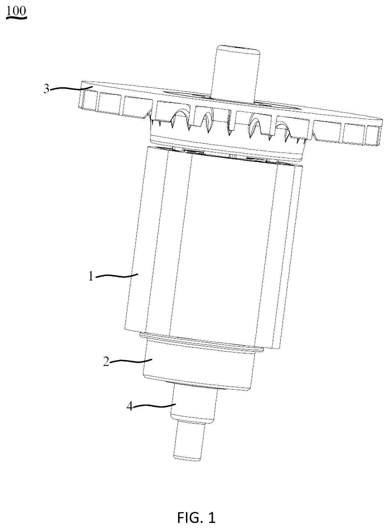Patent US12184155 Figure 1 – Electric tool, electric motor and rotor assembly thereof