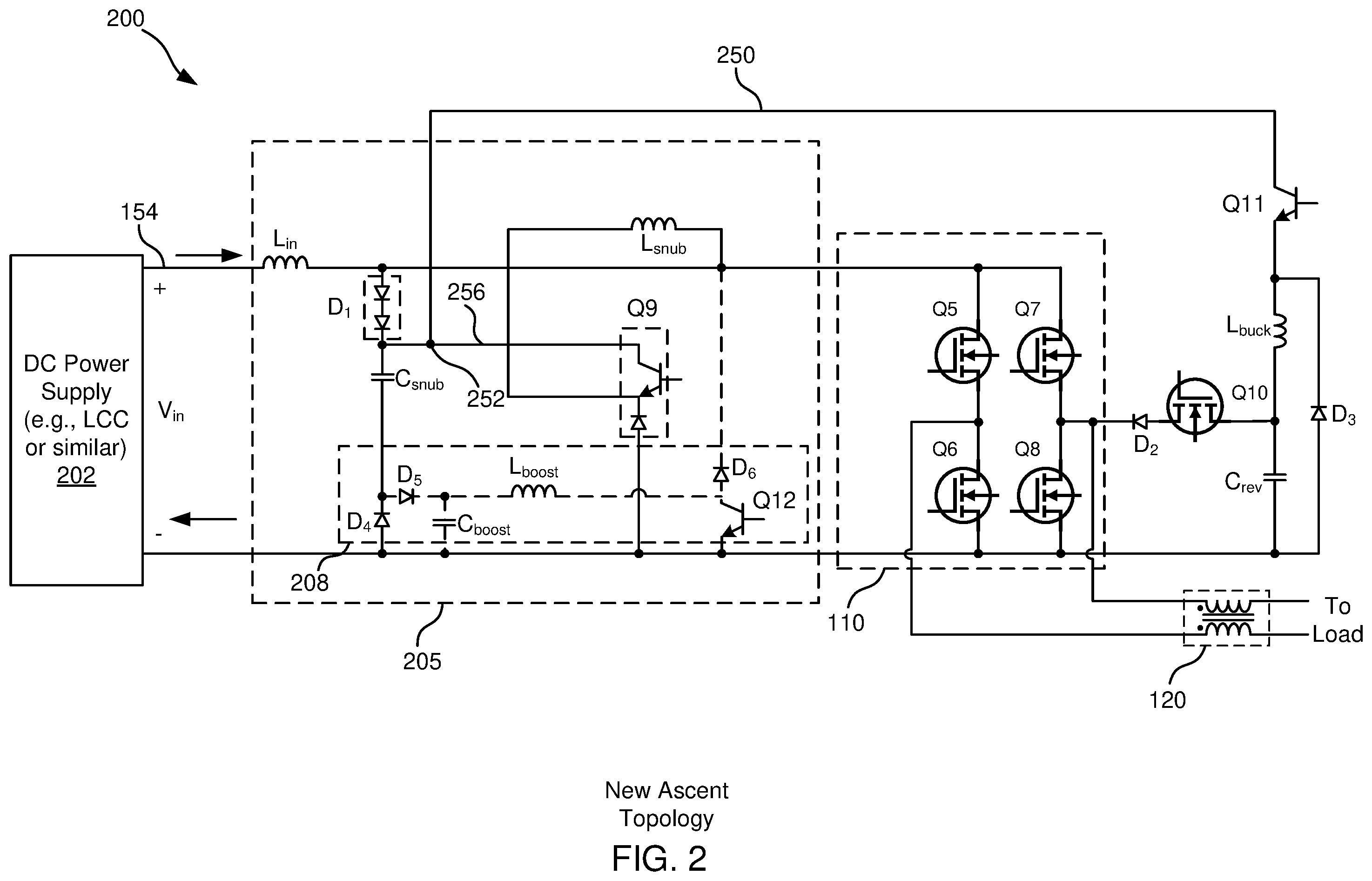 Patent US12184161 Figure 2 – Reduced ripple in switch mode power supply with snubber