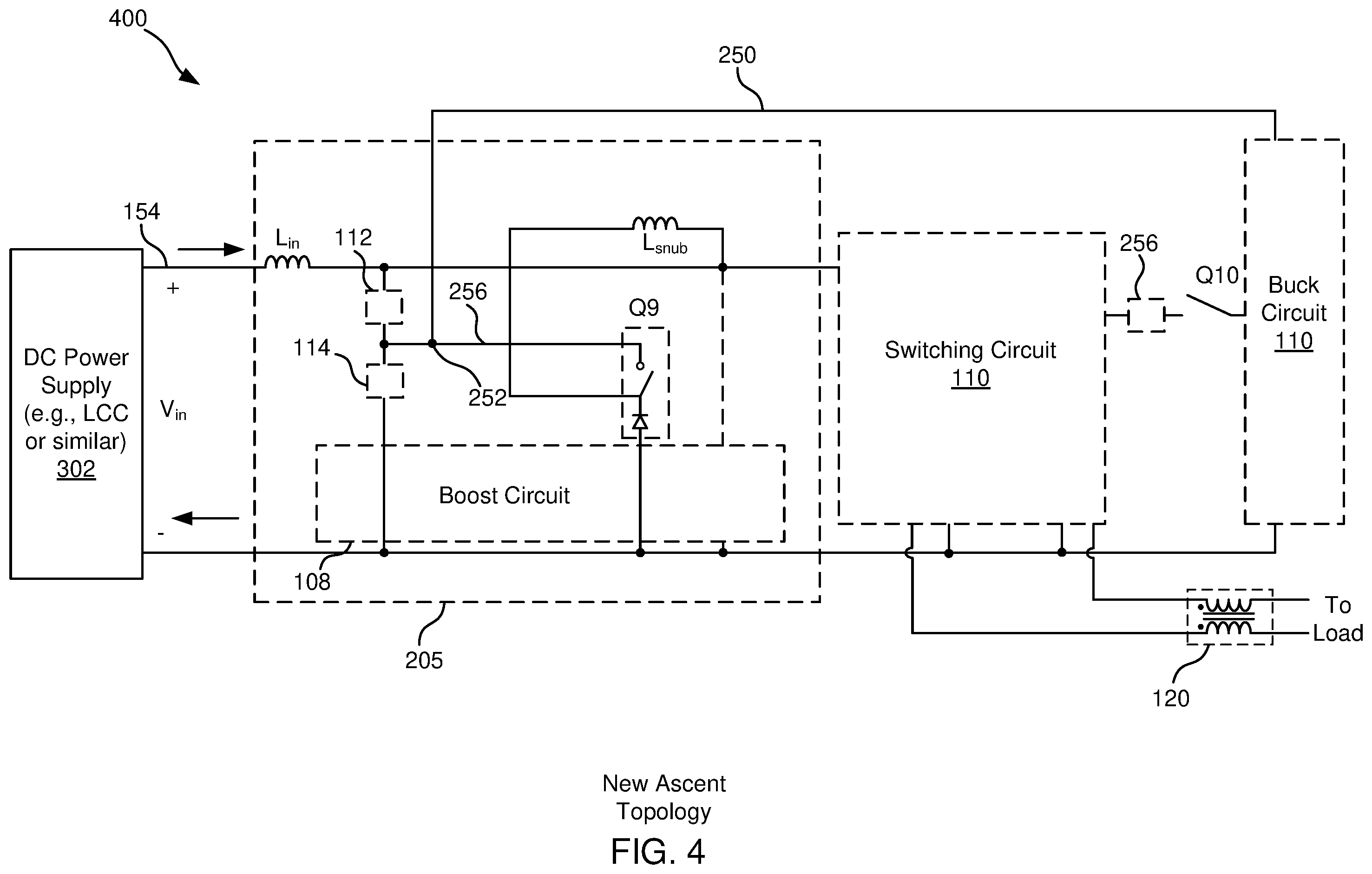 Patent US12184161 Figure 4 – Reduced ripple in switch mode power supply with snubber