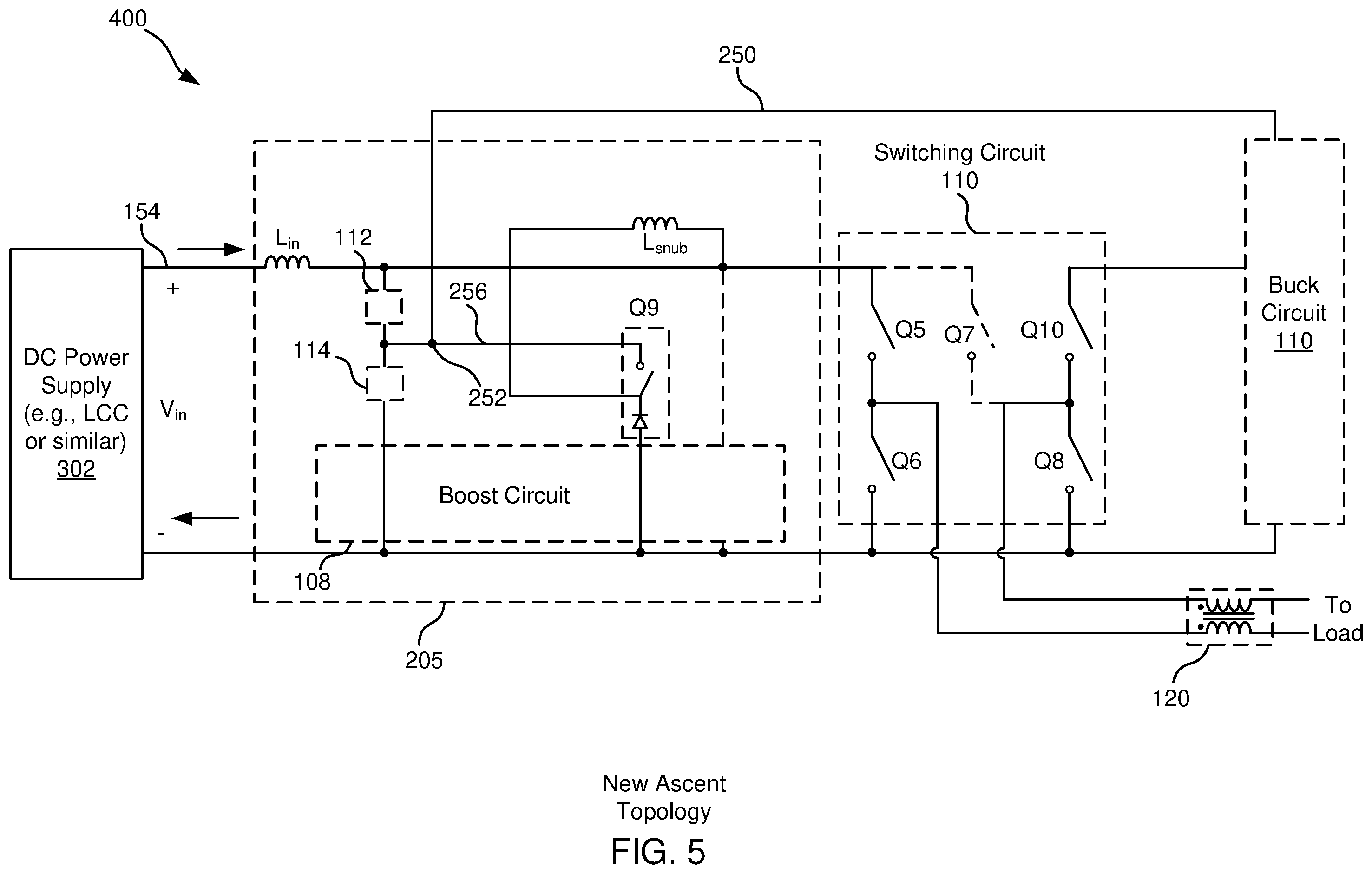 Patent US12184161 Figure 5 – Reduced ripple in switch mode power supply with snubber