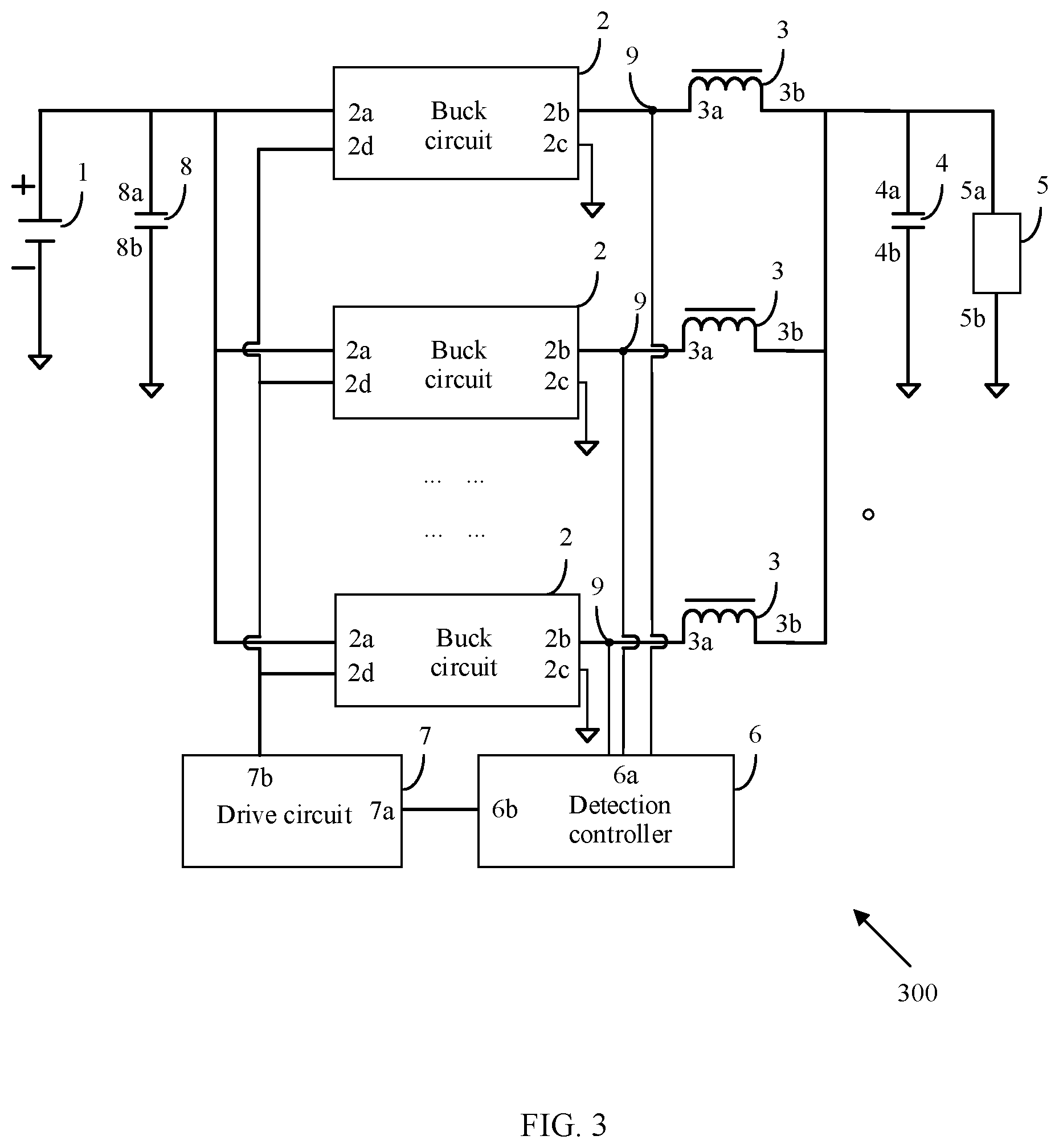 Patent US12184164 Figure 3 – Multi-phase buck converter circuit, fault detection method and apparatus thereof, and storage medium